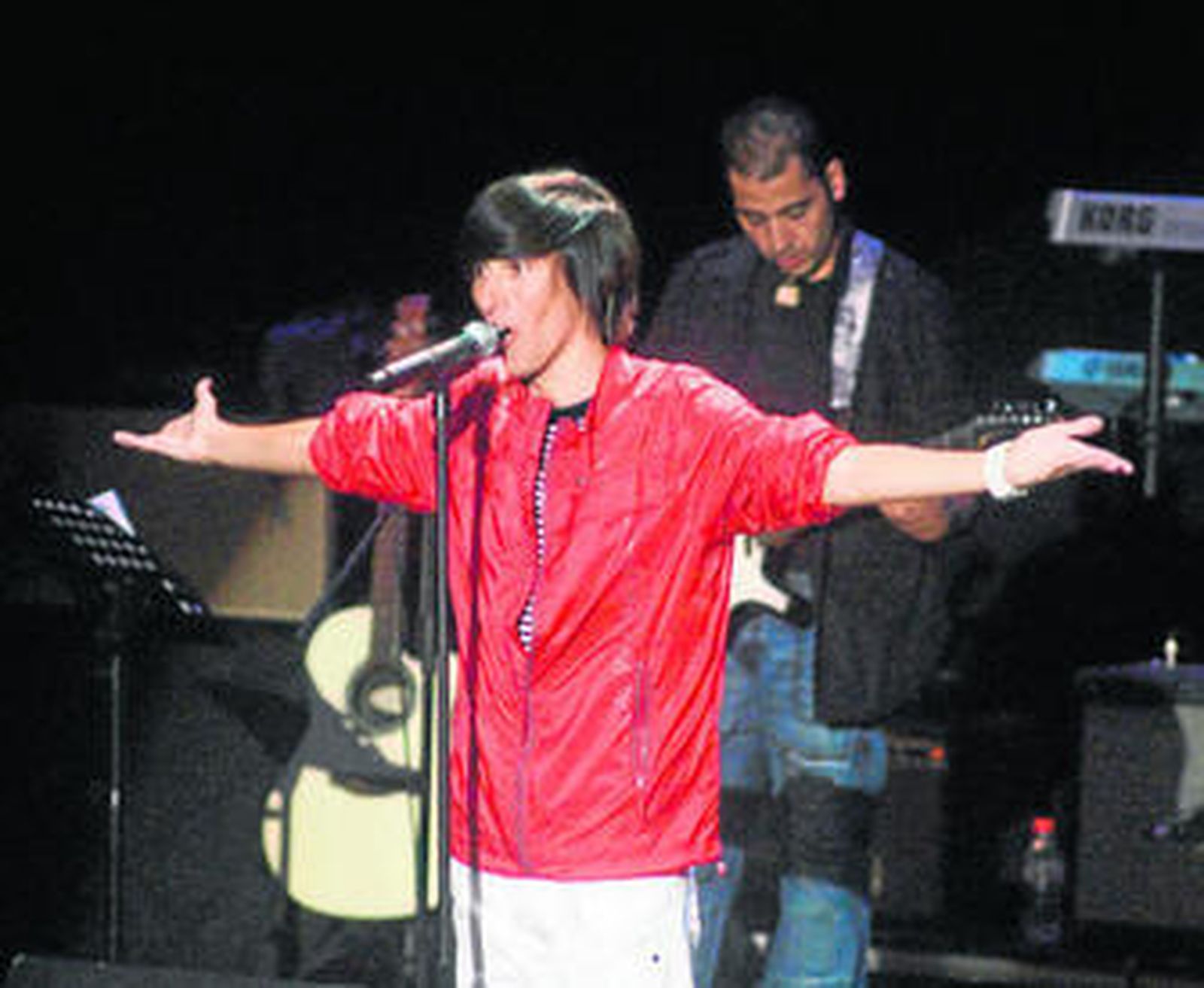 Miguel Ángel Andújar durante su actuación del miércoles en el Maestro Padilla.