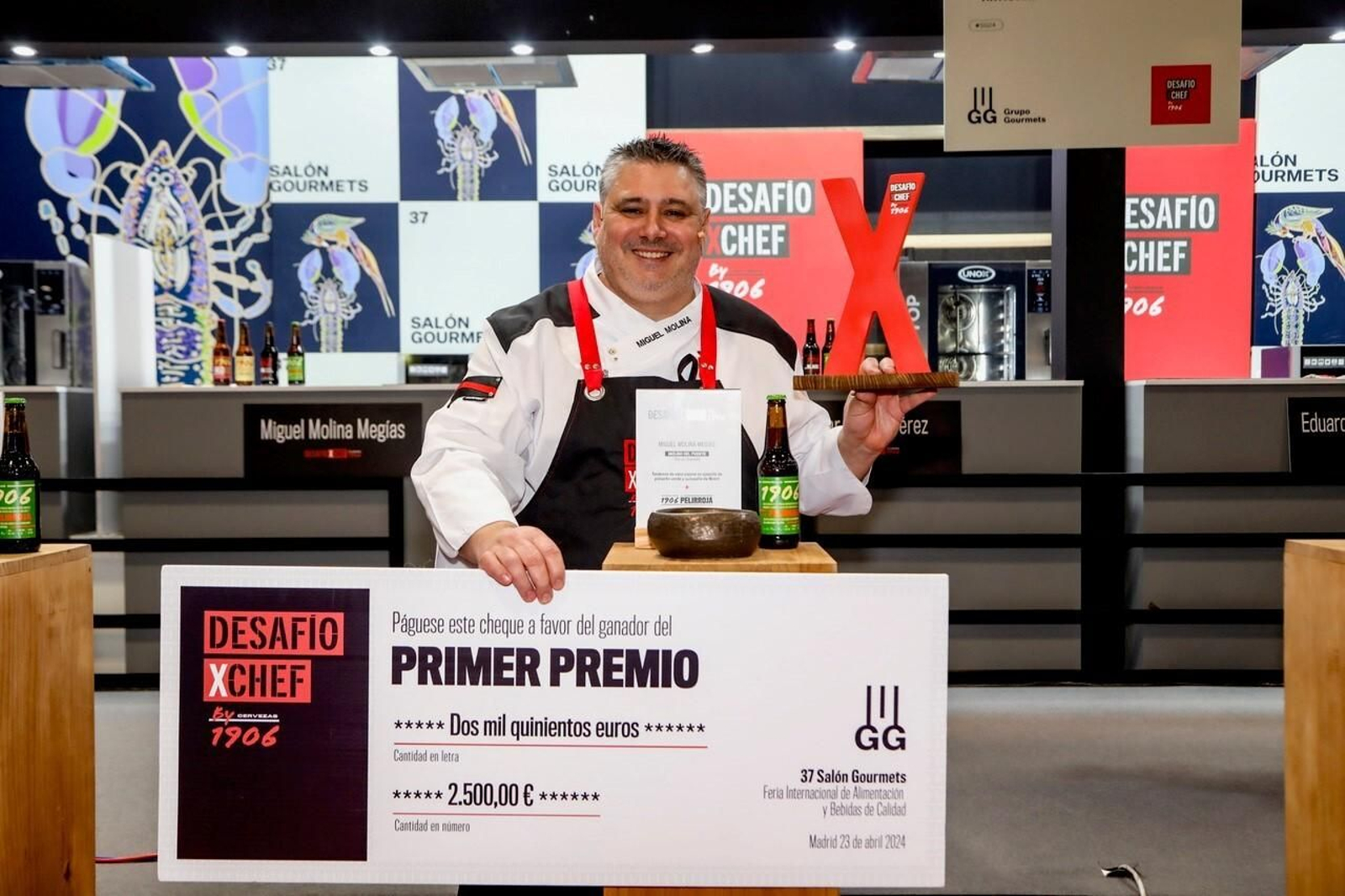 El chef granadino Miguel Molina triunfa en la final nacional del Desafío X Chef de Cervezas 1906