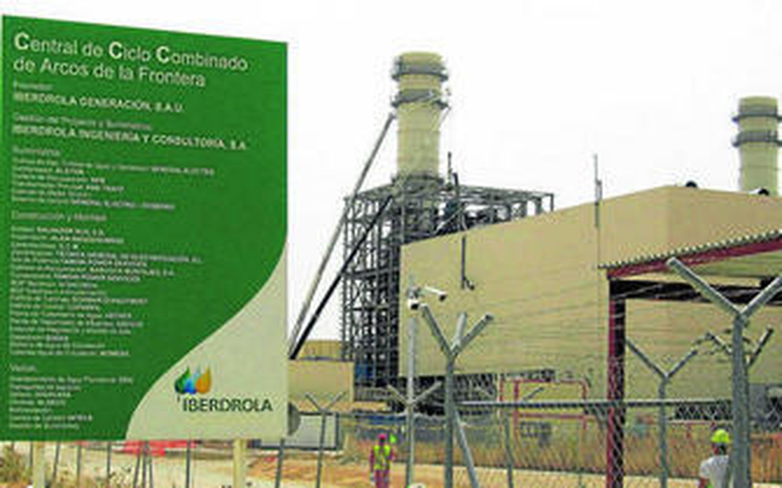 La central de ciclo combinado de Iberdrola situada en la localidad de Arcos de la Frontera.