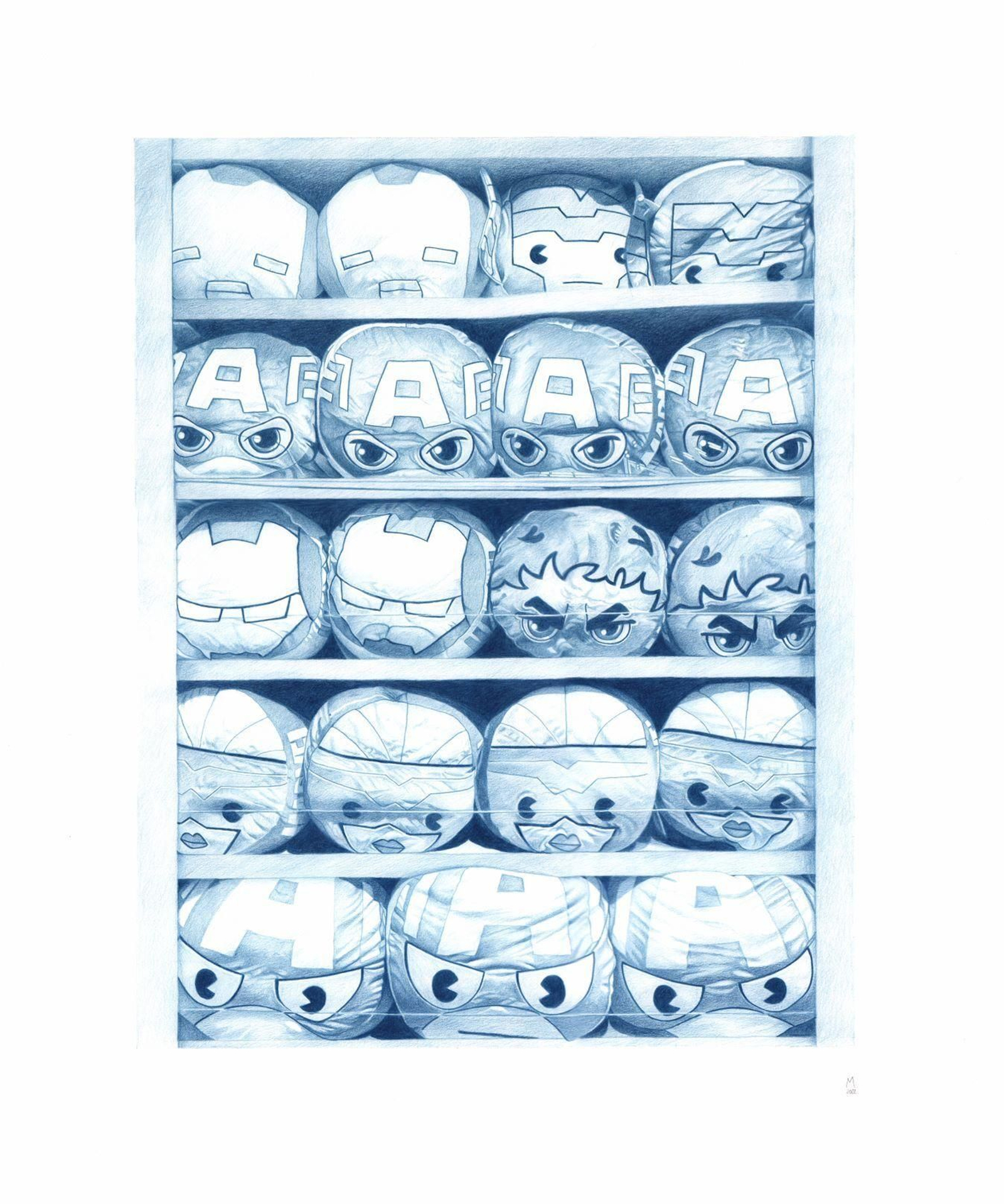 Detalle de una de las obras que Paco Mármol muestra en la exposición de Vejer.