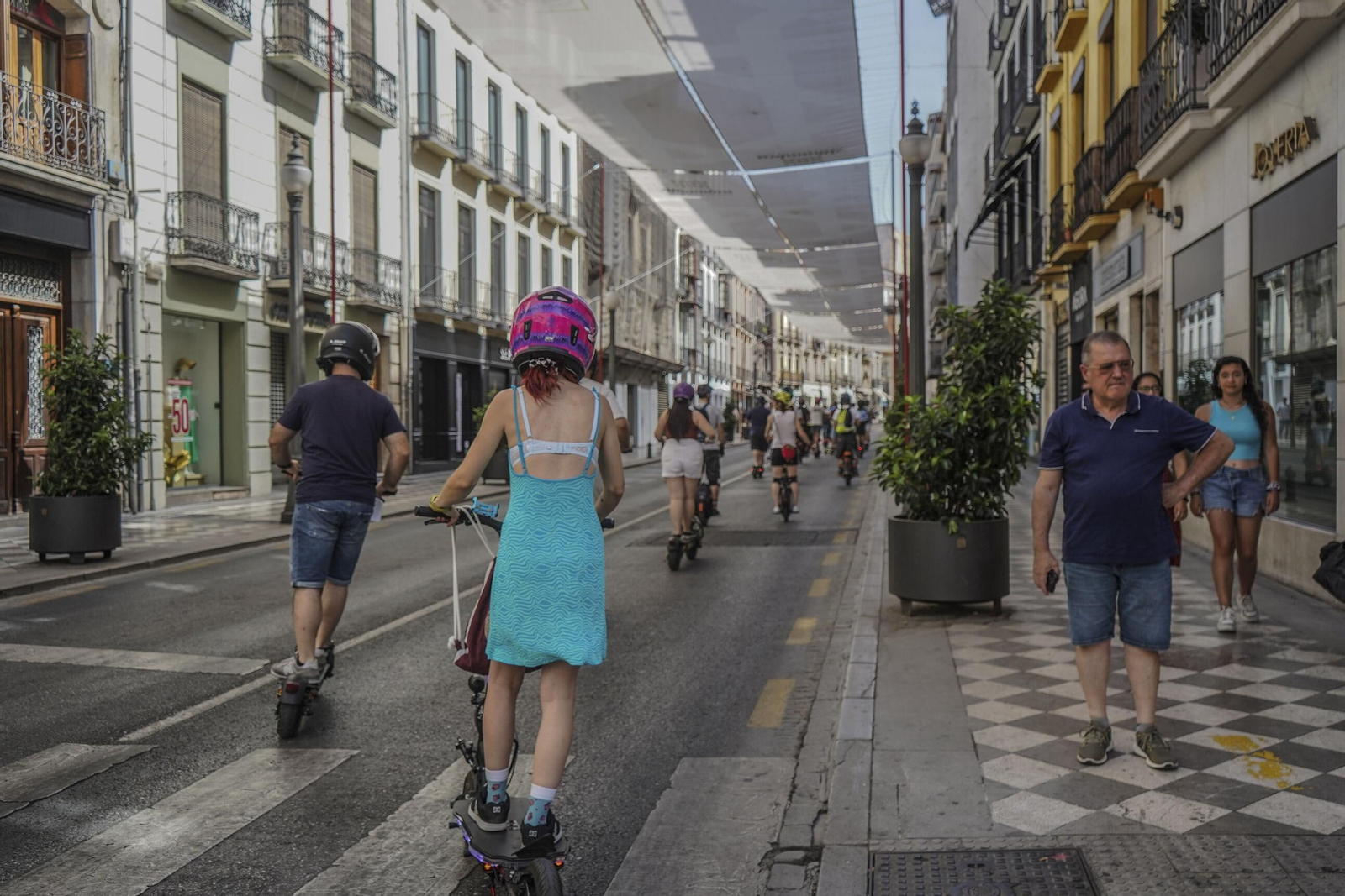 Concentración de patinetas
