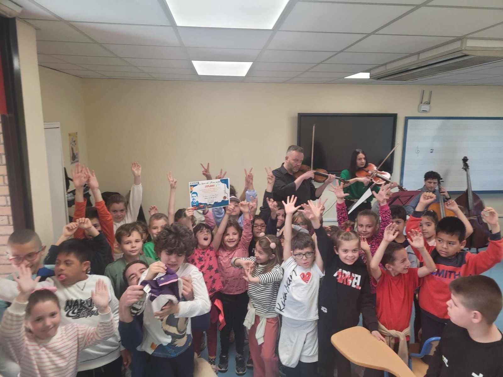 Visita de los colegios al ‘Reino de la Música’.