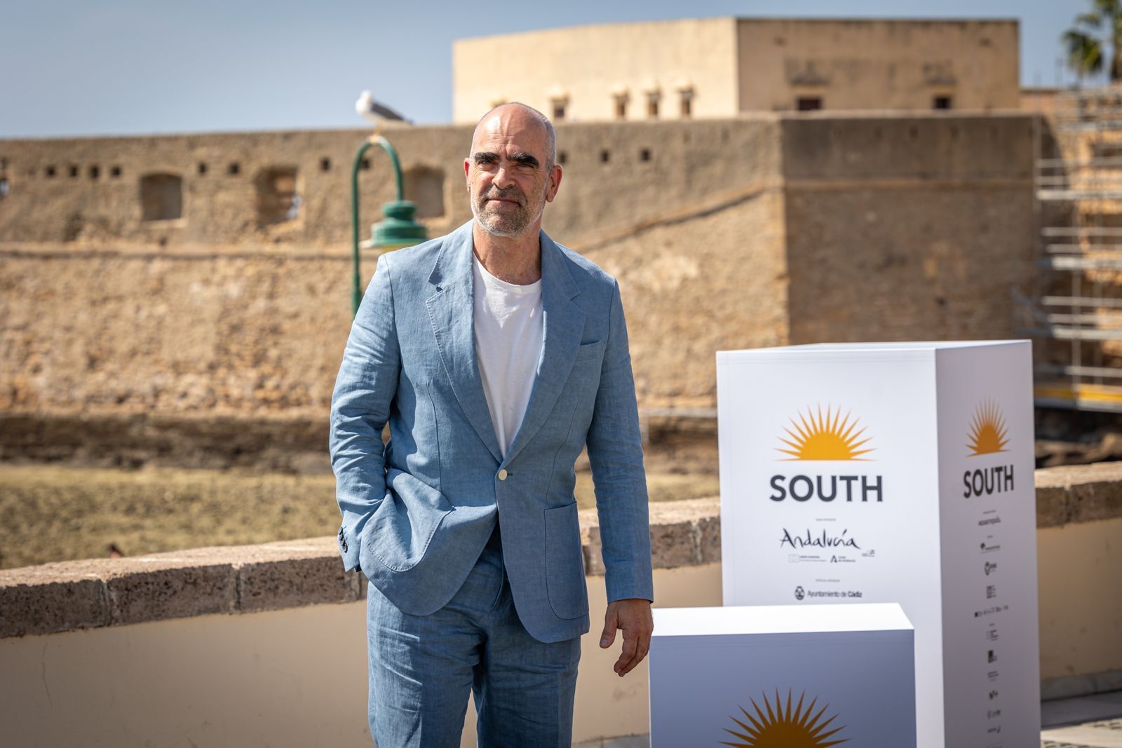 Photocall de Petra Martínez y actores de la serie 'La ley del mar' en La Caleta