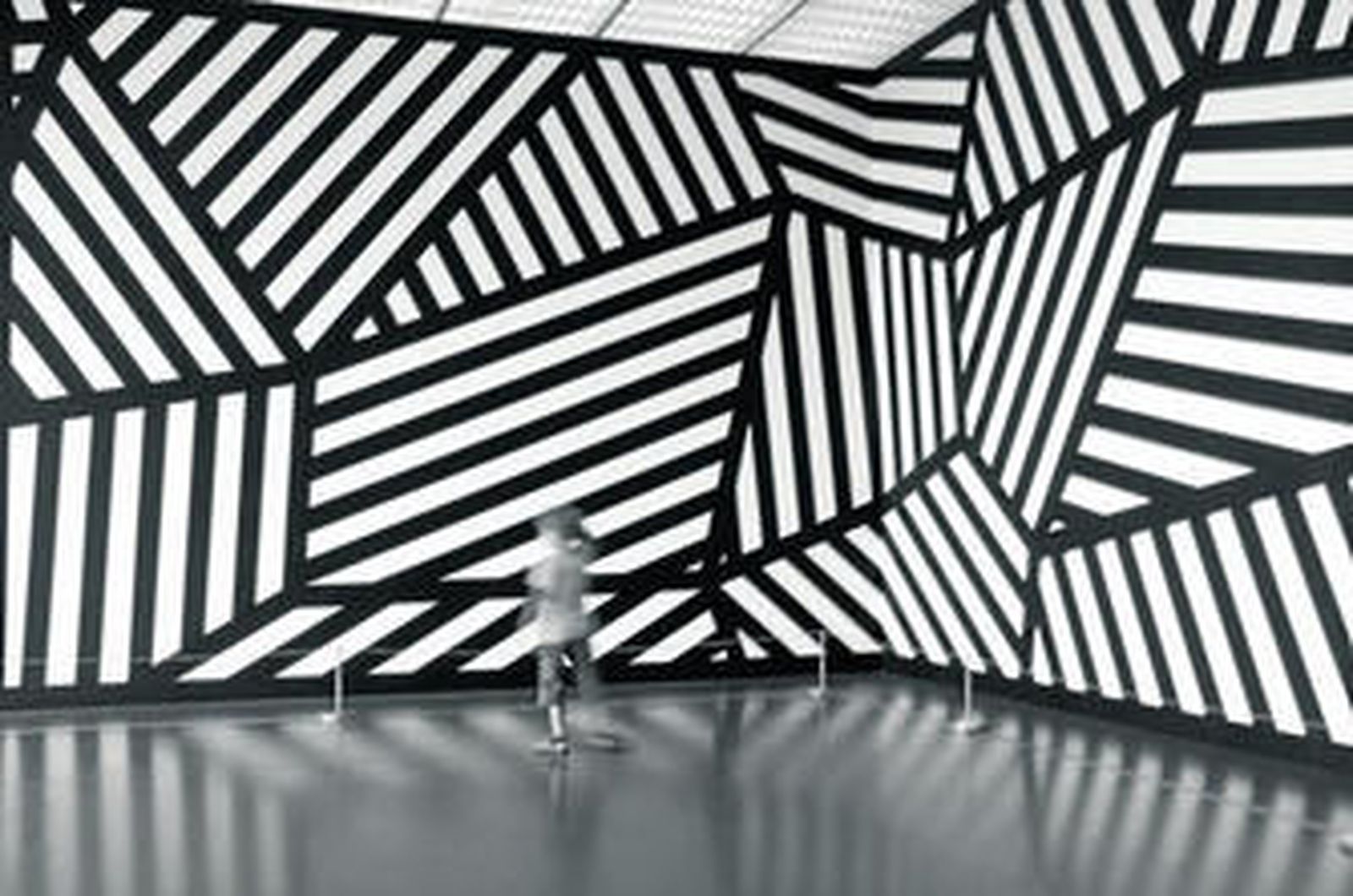 Uno de los murales de Sol LeWitt expuestos en el Centro Pompidou-Metz el año pasado.