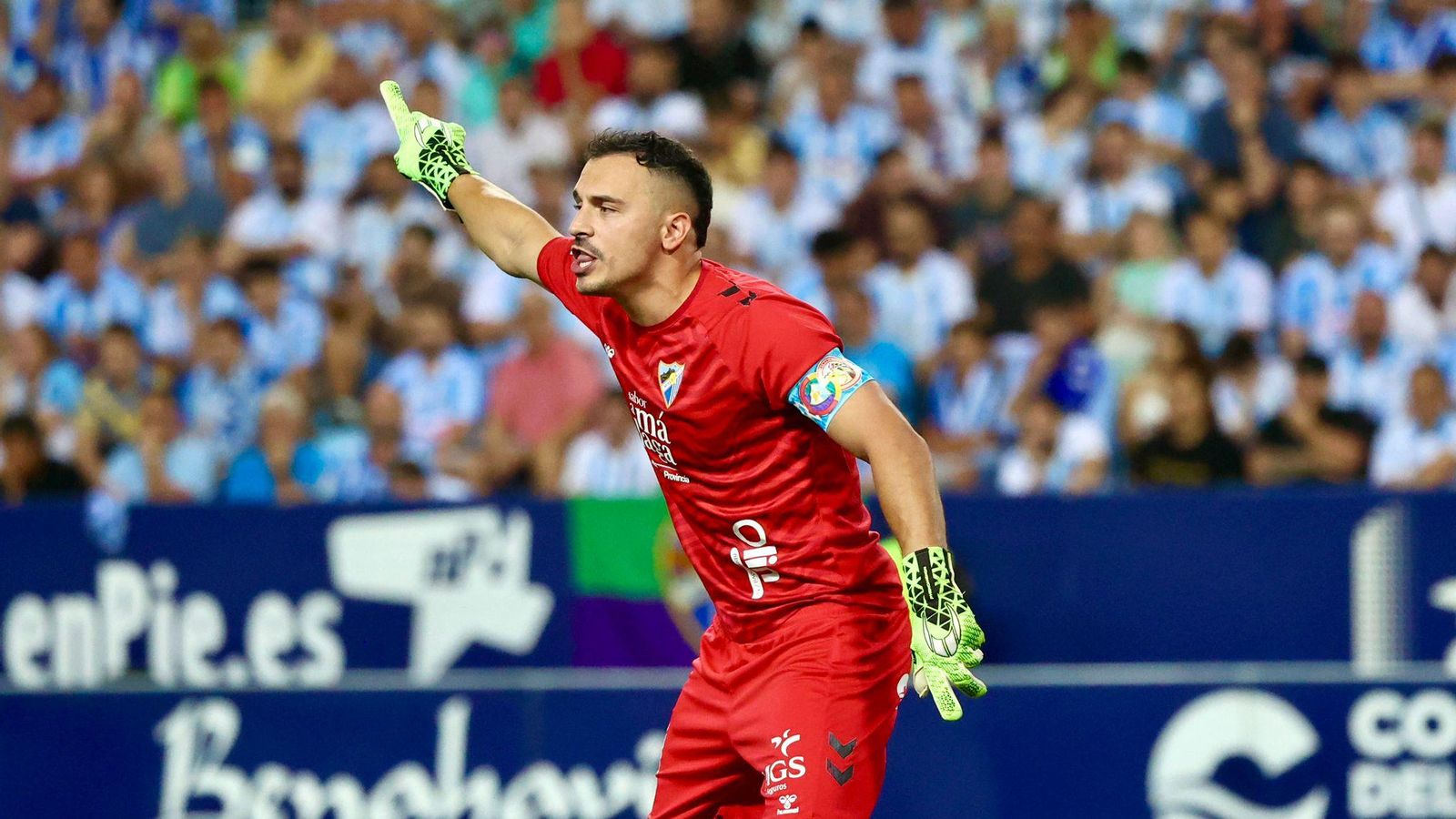 El Málaga CF - Elche, en fotos