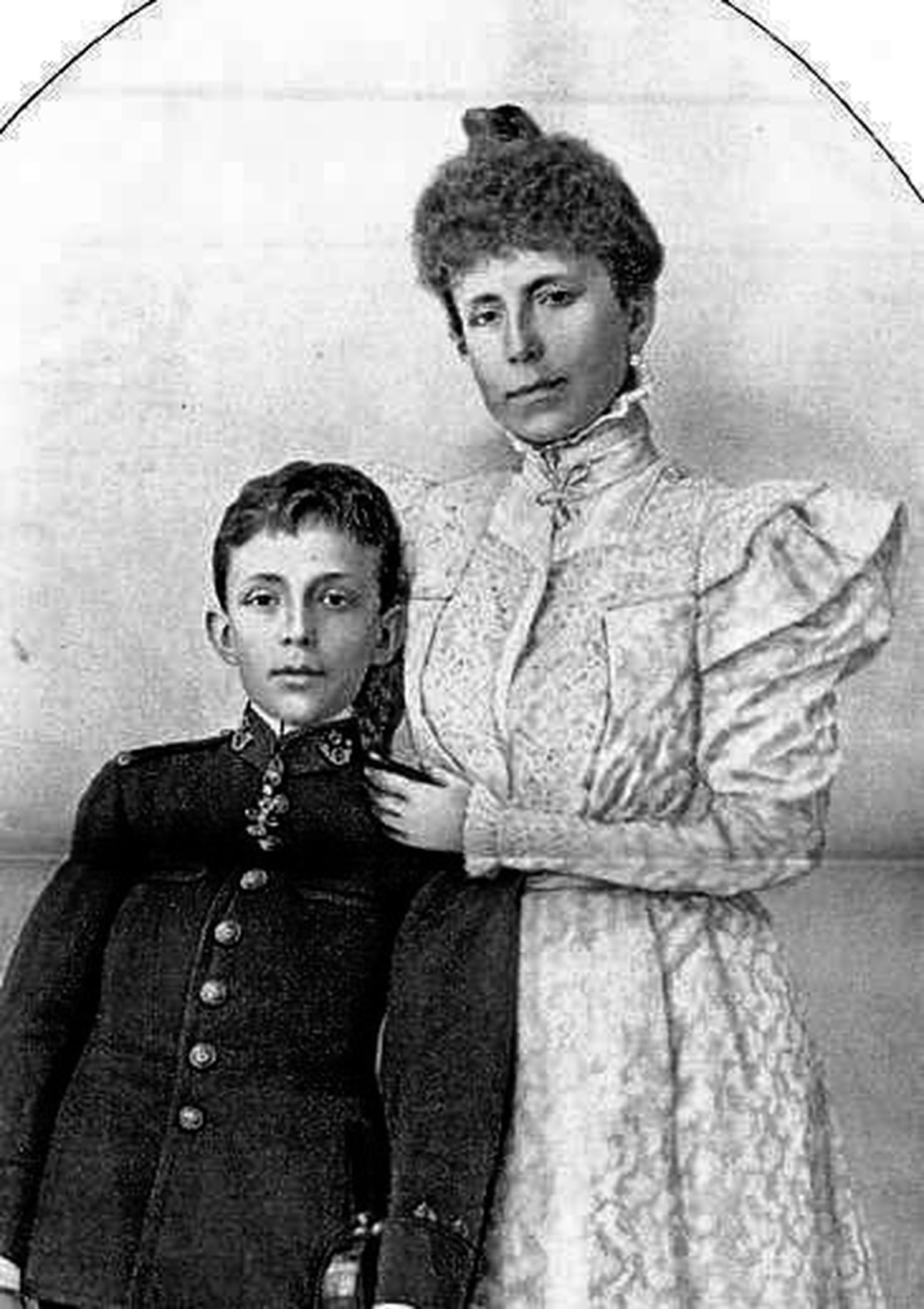 Alfonso XIII y la Reina Regente