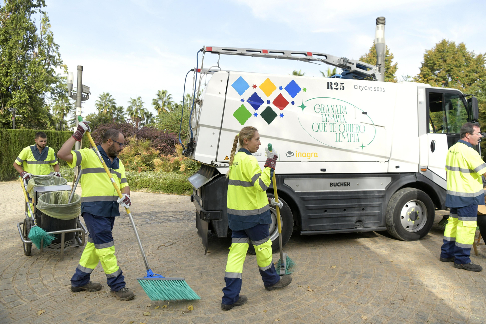 Imagen de archivo del servicio de limpieza de Granada.