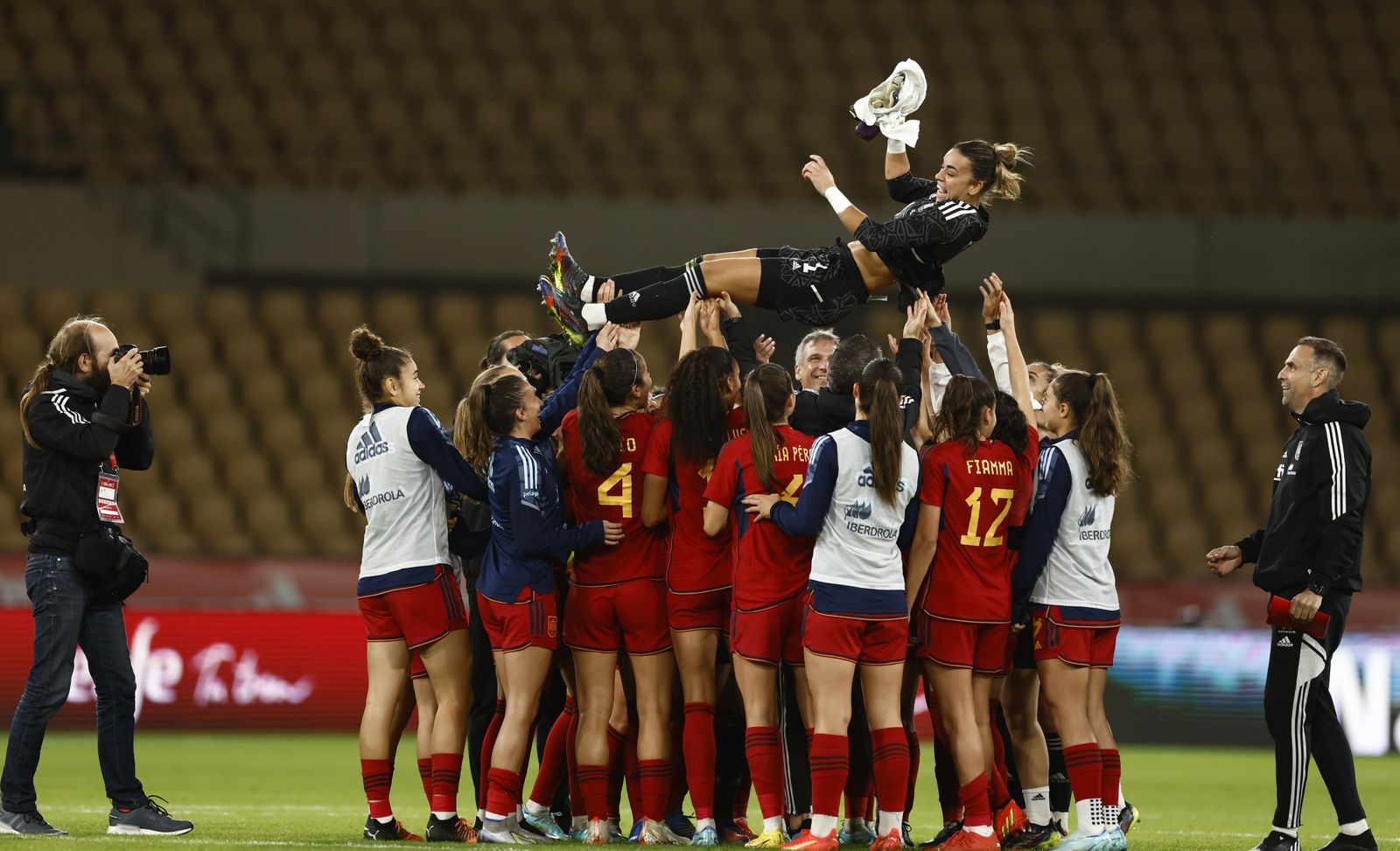 Las imágenes del España - Japón femenino en Sevilla