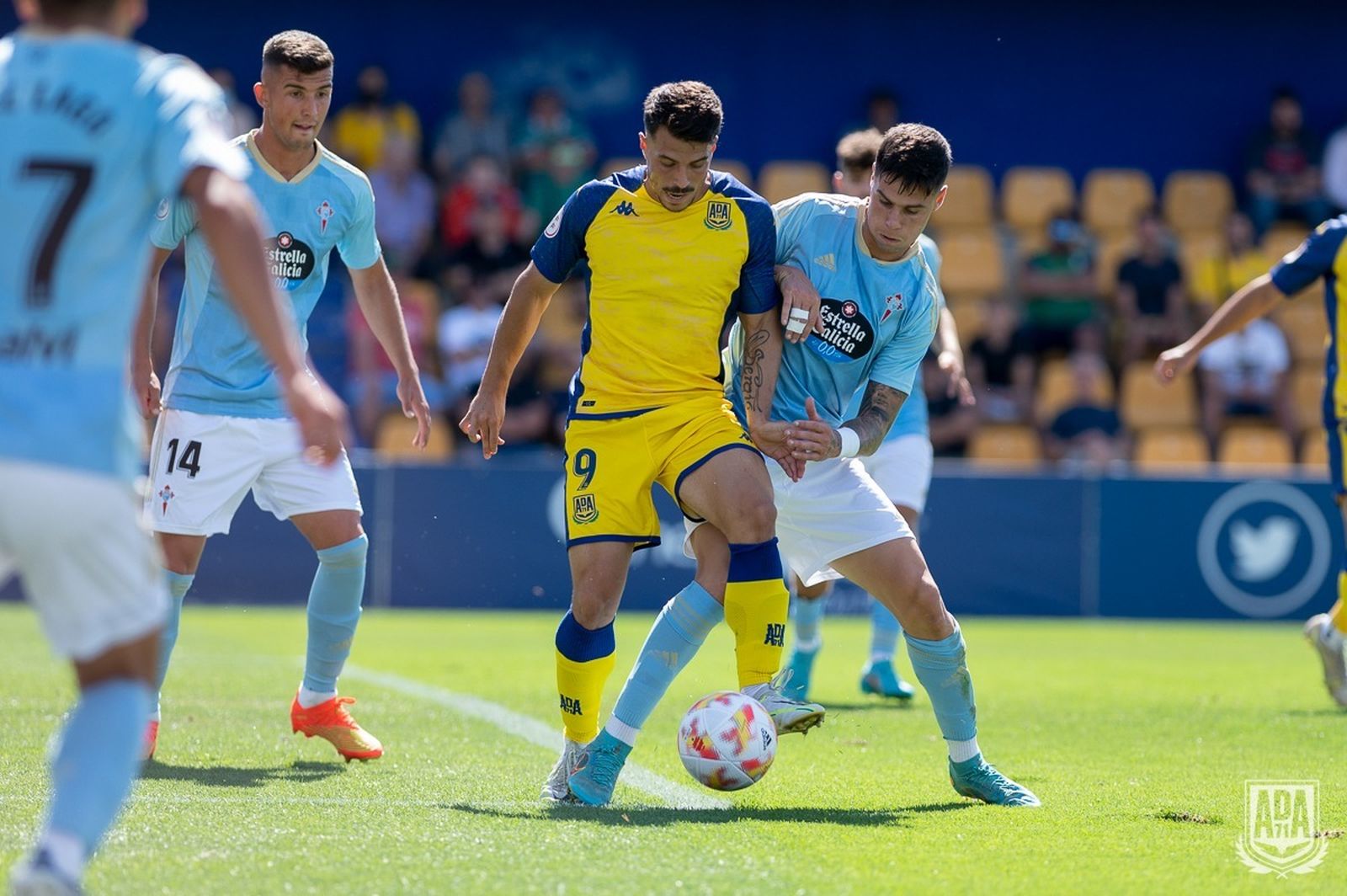 Un lance del Alcorcón-Celta B de este domingo