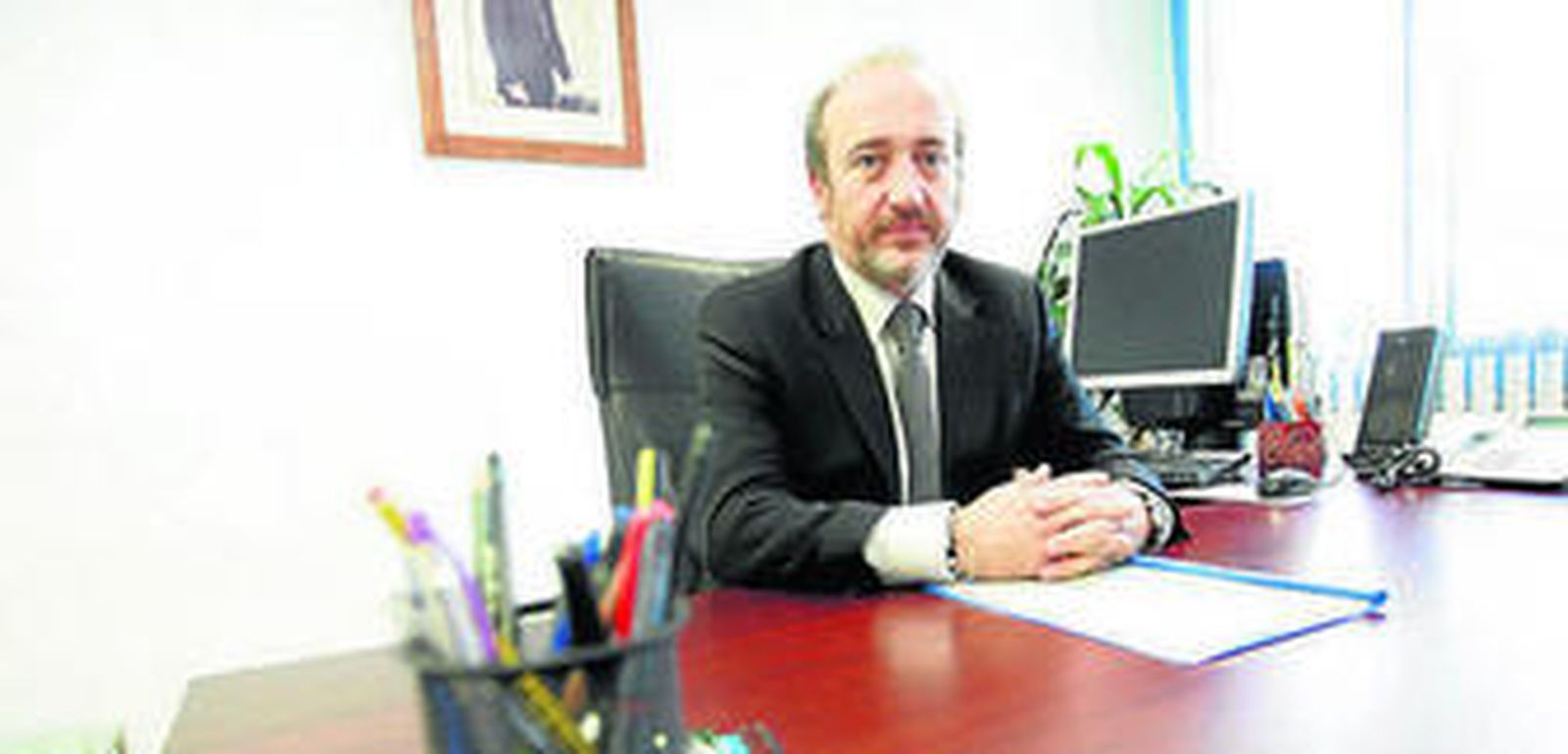 José Manuel Aranda en su despacho en el Reina Sofía.