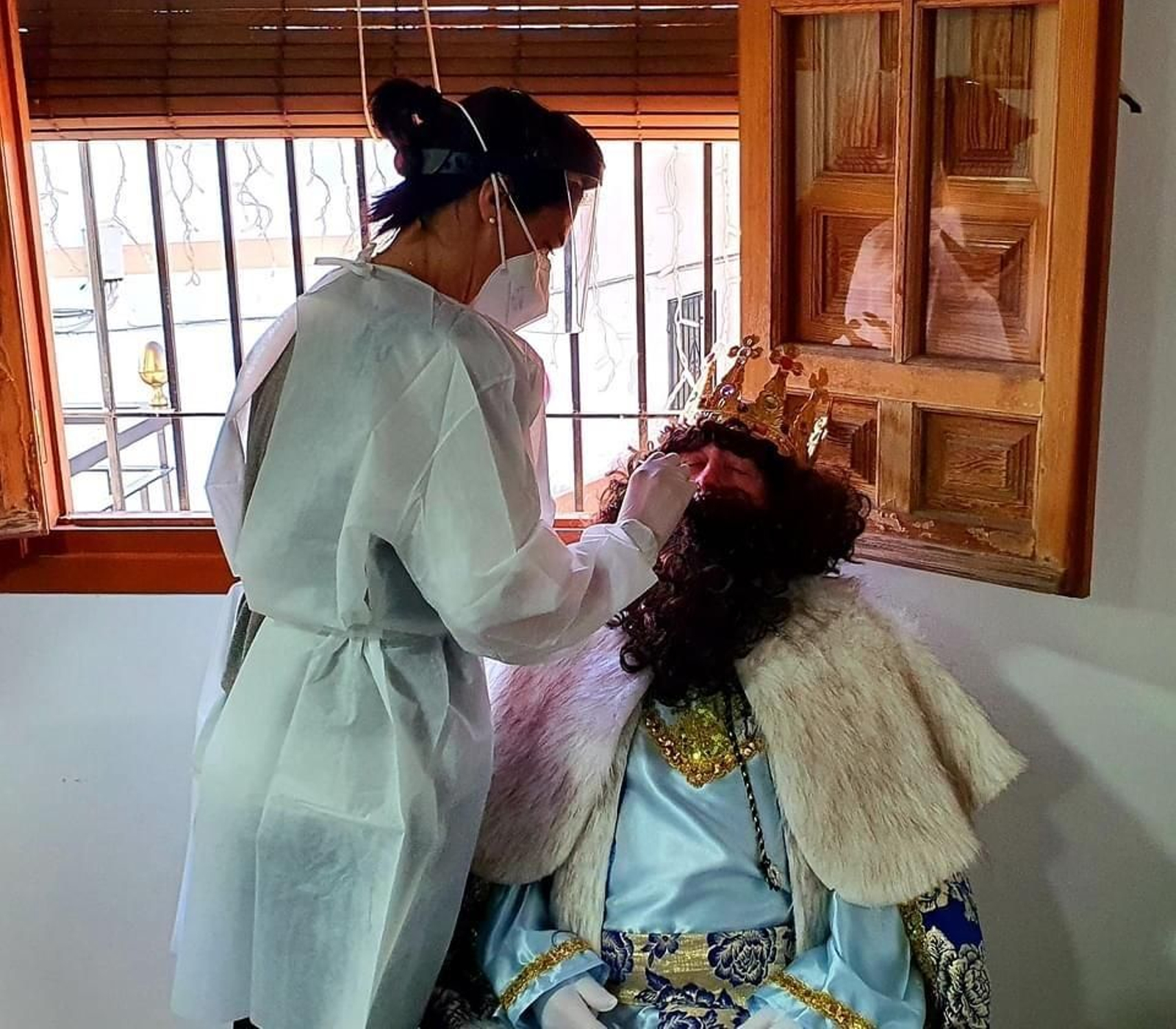 Gaspar haciéndose una PCR en Cúllar Vega