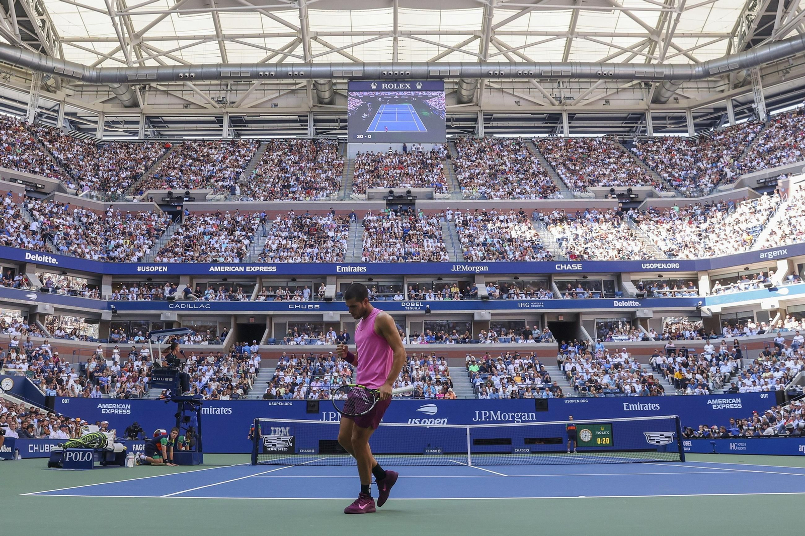 Las fotos del pase a la final de Alcaraz ante Djokovic
