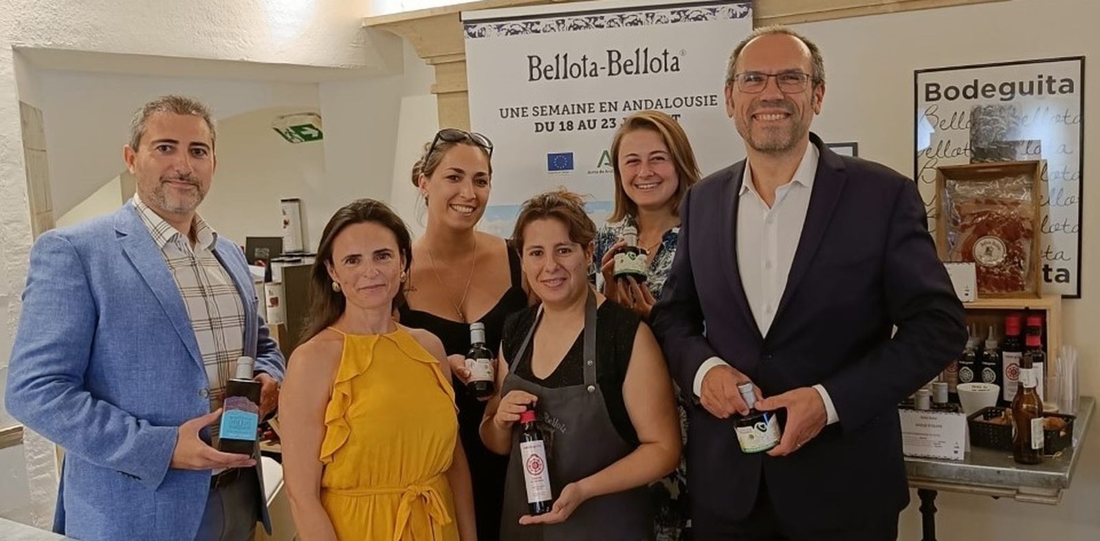 Durante la semana de promoción con Extenda los productos gourmet han tenido un lugar destacado en la tienda principal que Bellota-Bellota posee en París,