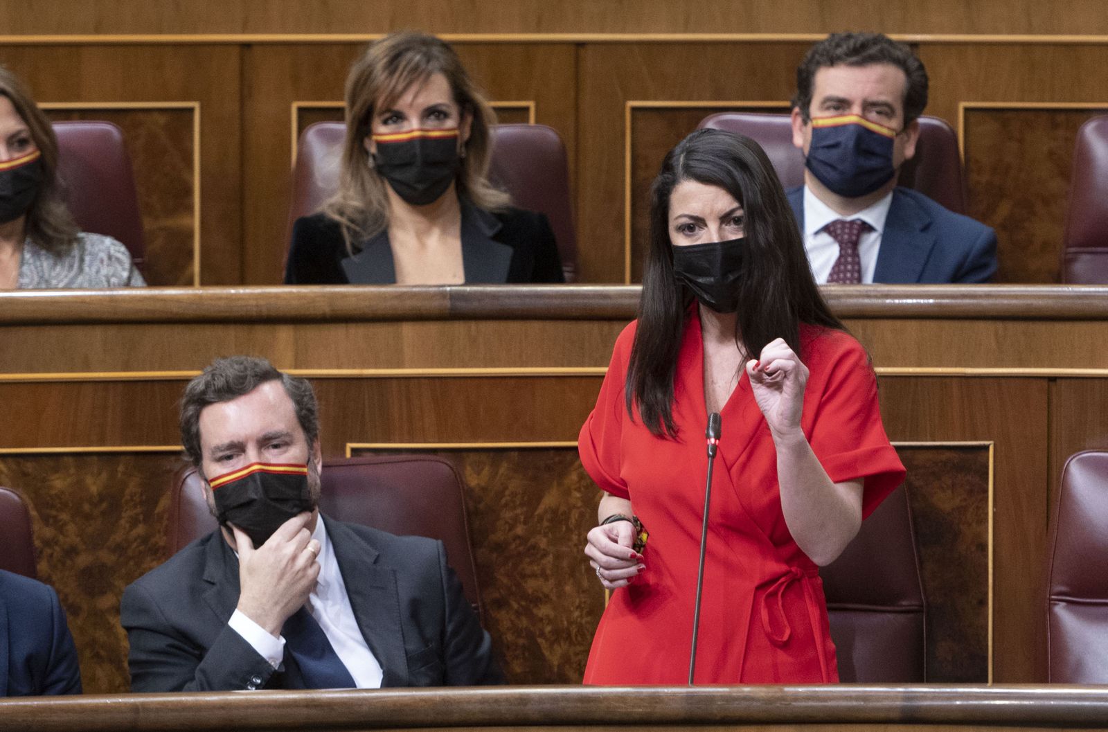 Macarena Olona, en una intervención parlamentaria.