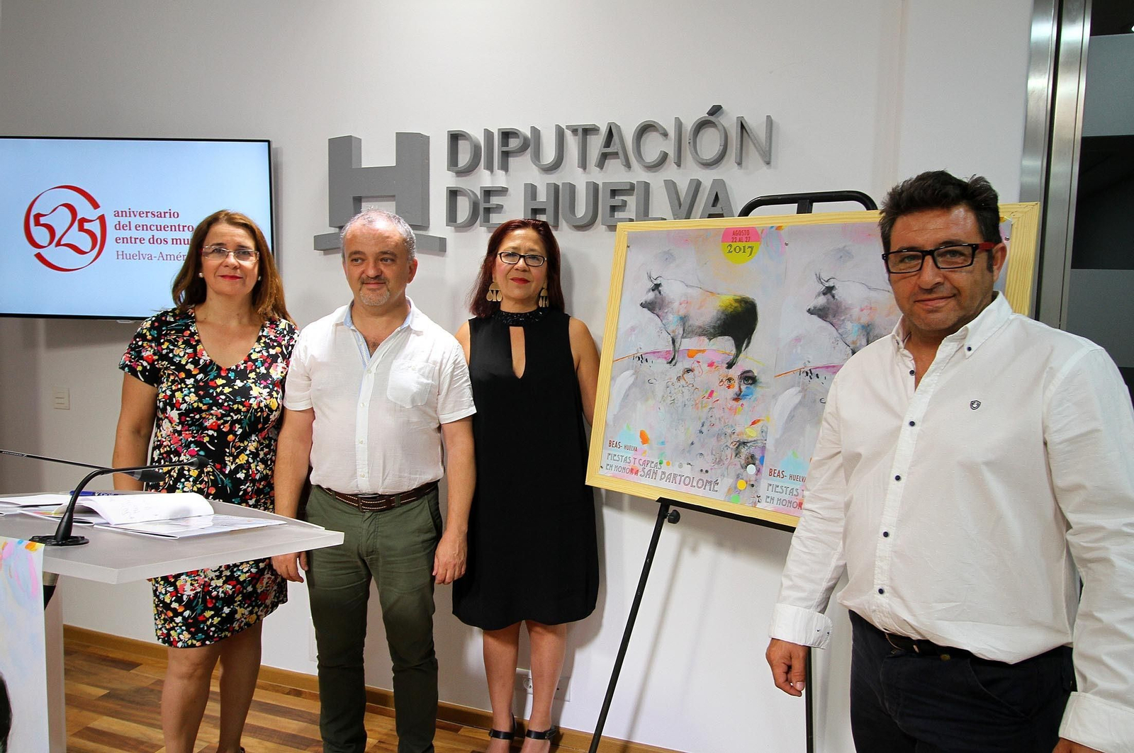 Presentación de las Fiestas y Capeas de Beas en la Diputación de Huelva.
