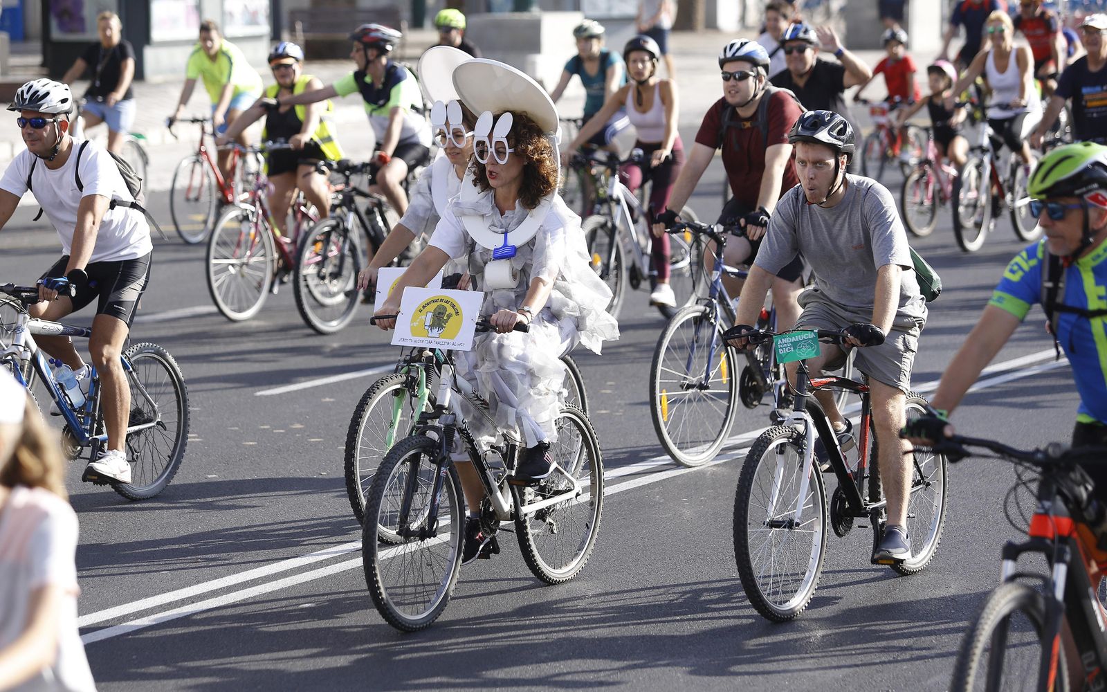 Fotos del Día de la Bicicleta en Málaga