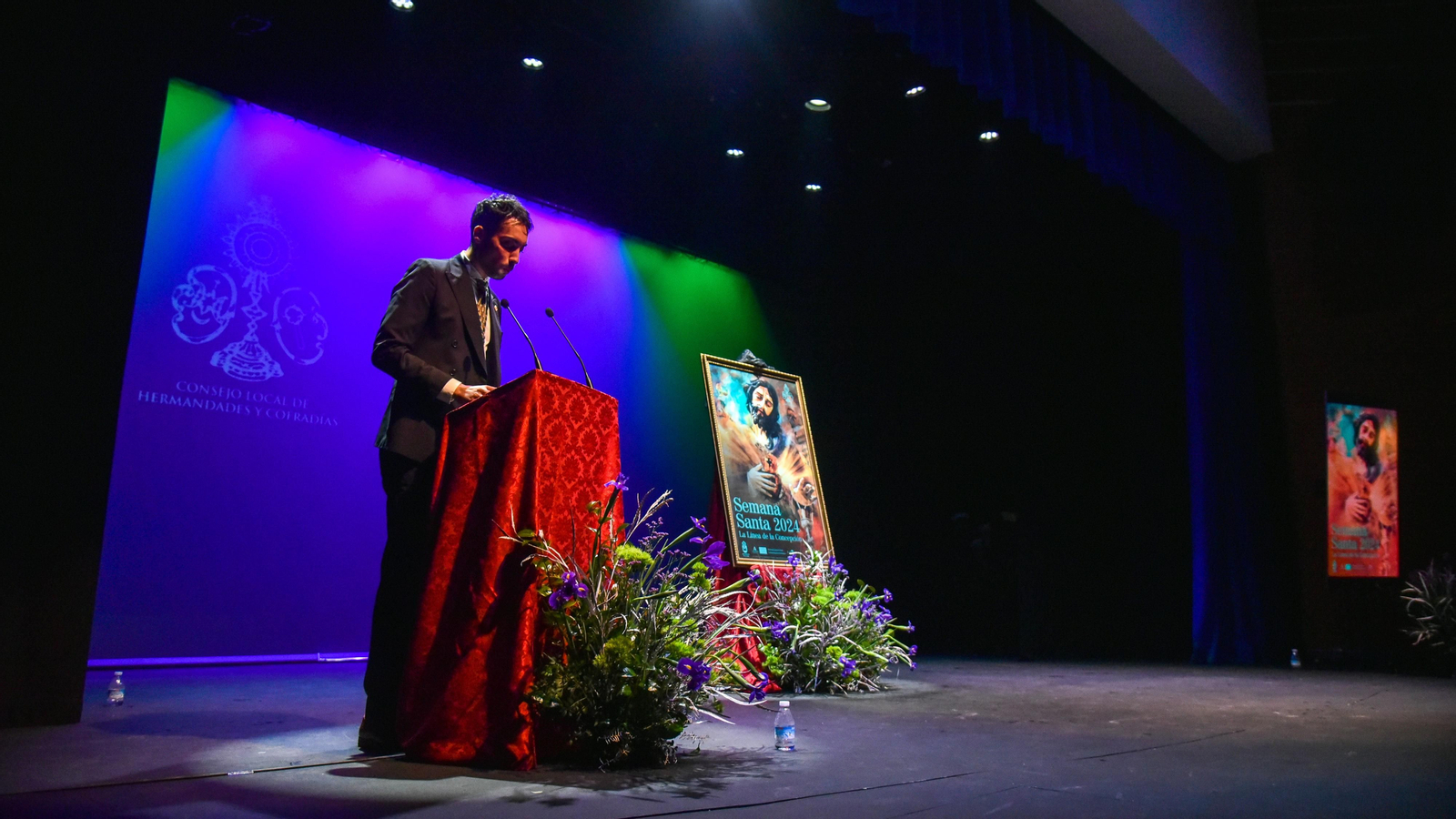 La presentación del cartel de oficial de la Semana Santa de La Línea 2024, en imágenes