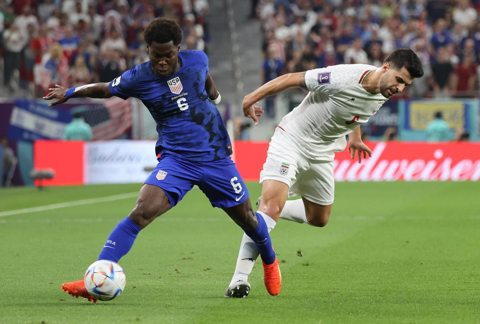 Las imágenes del Irán - Estados Unidos del Mundial de Qatar