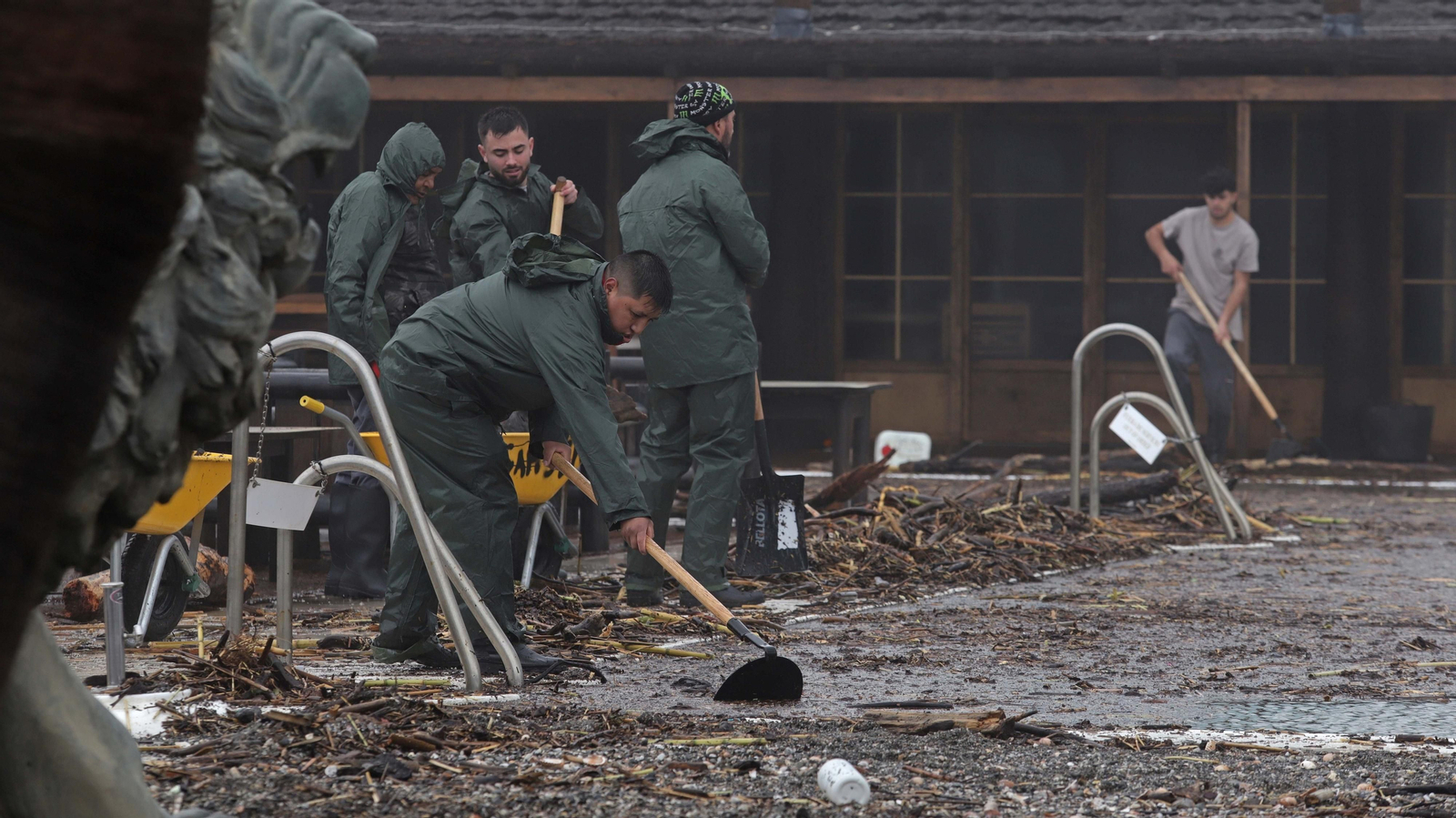 Fotos del restaurante Trocadero Sotogrande tras el temporal