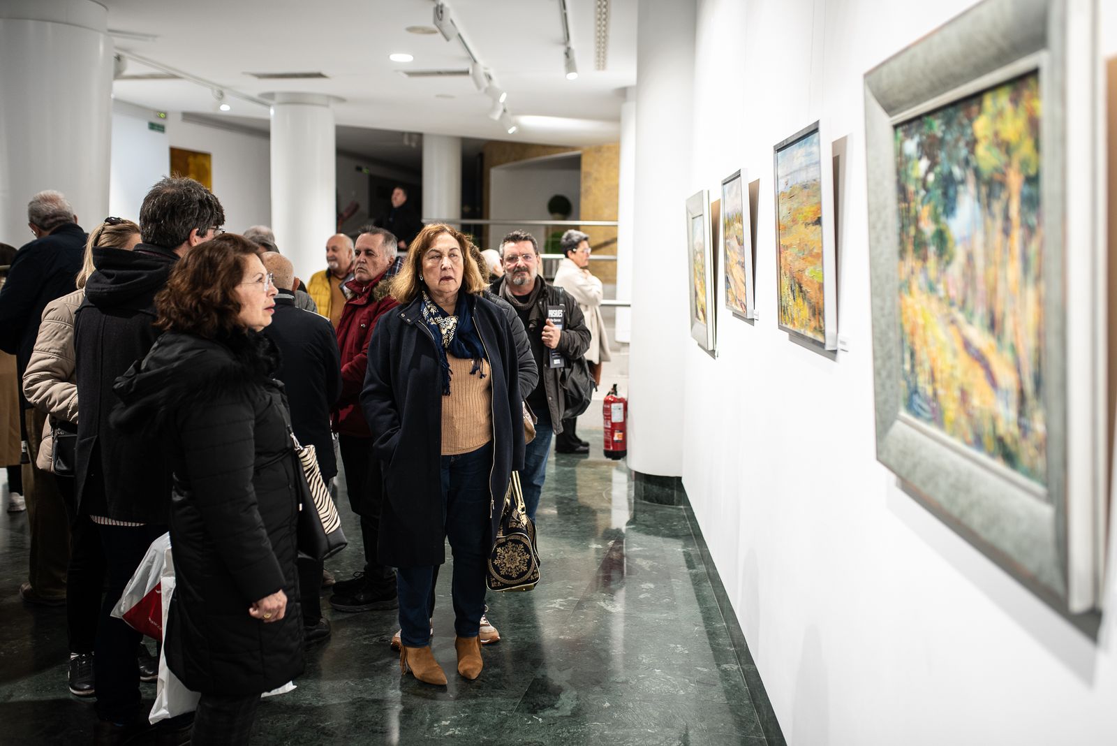 Imágenes de la inauguración de la exposción "Paisajes" de Pilar Barroso