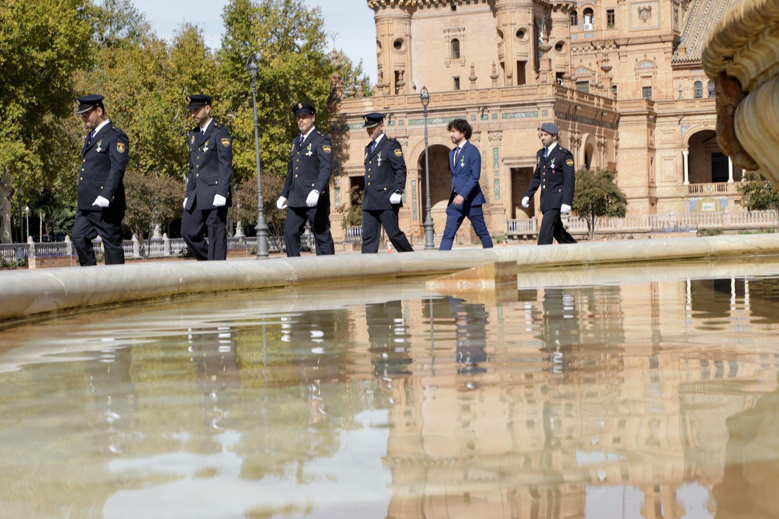 Plaza de España. Día de la Policía Nacional