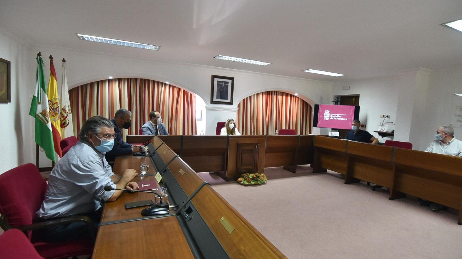 Un momento de la reunión.