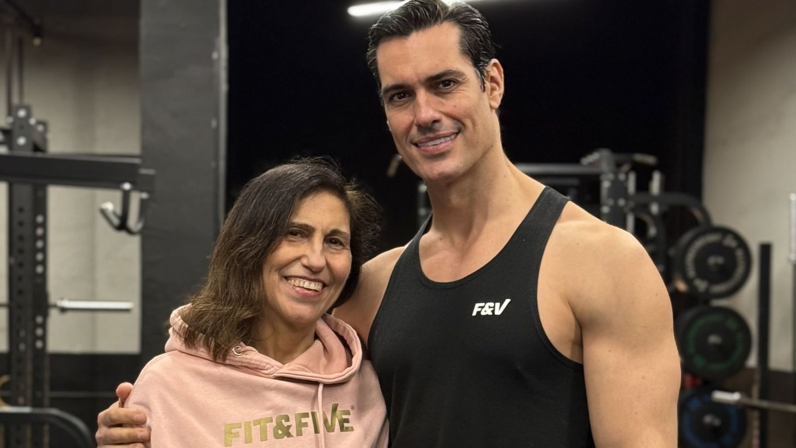 Fran Melero, junto a su madre