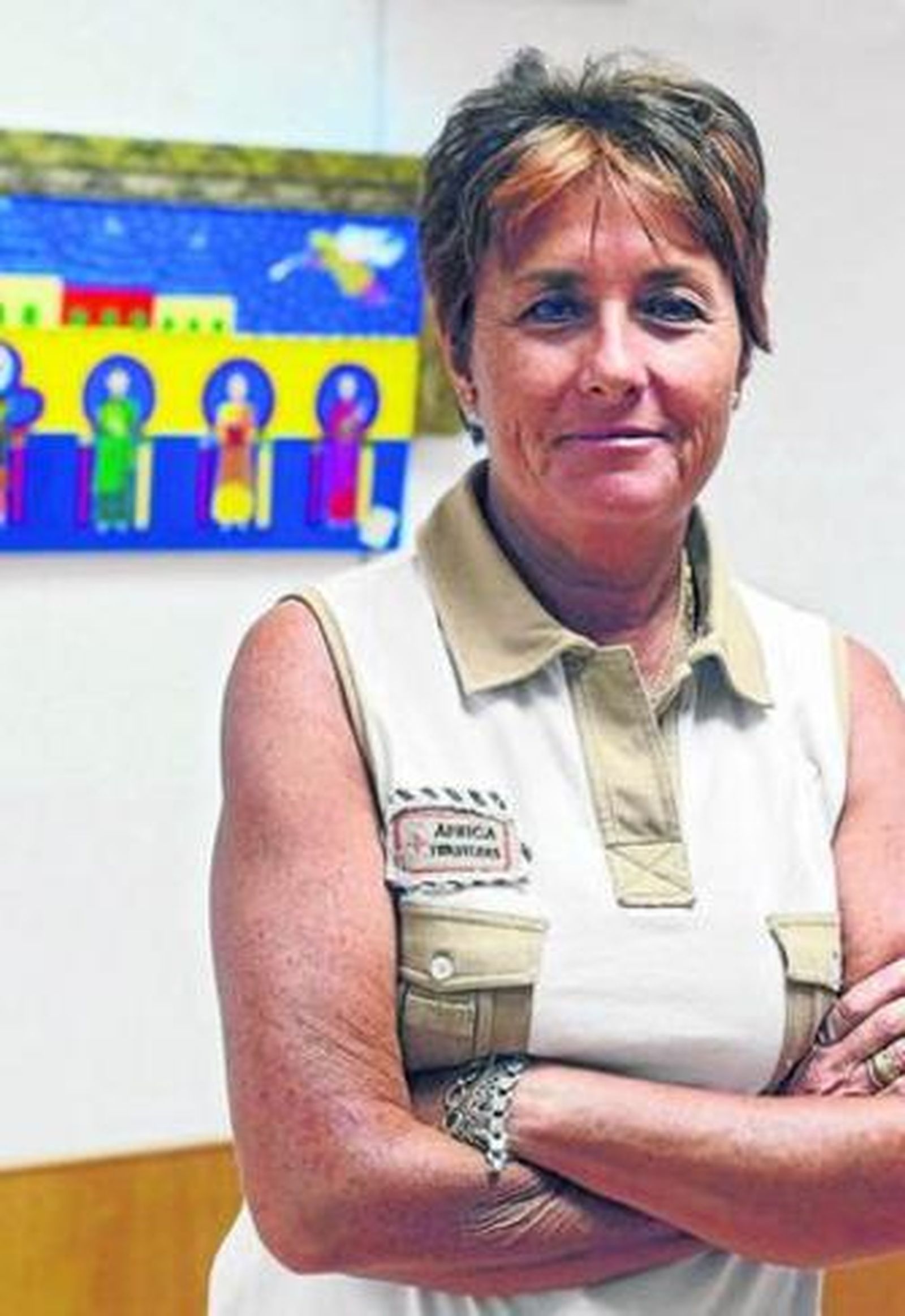 Pilar Campe, en su exposición del Palillero.