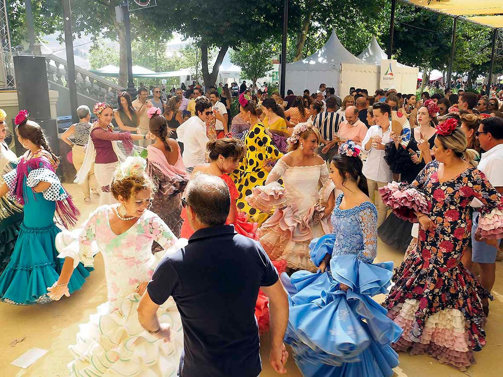 Feria de Agosto de Antequera en el Paseo Real.