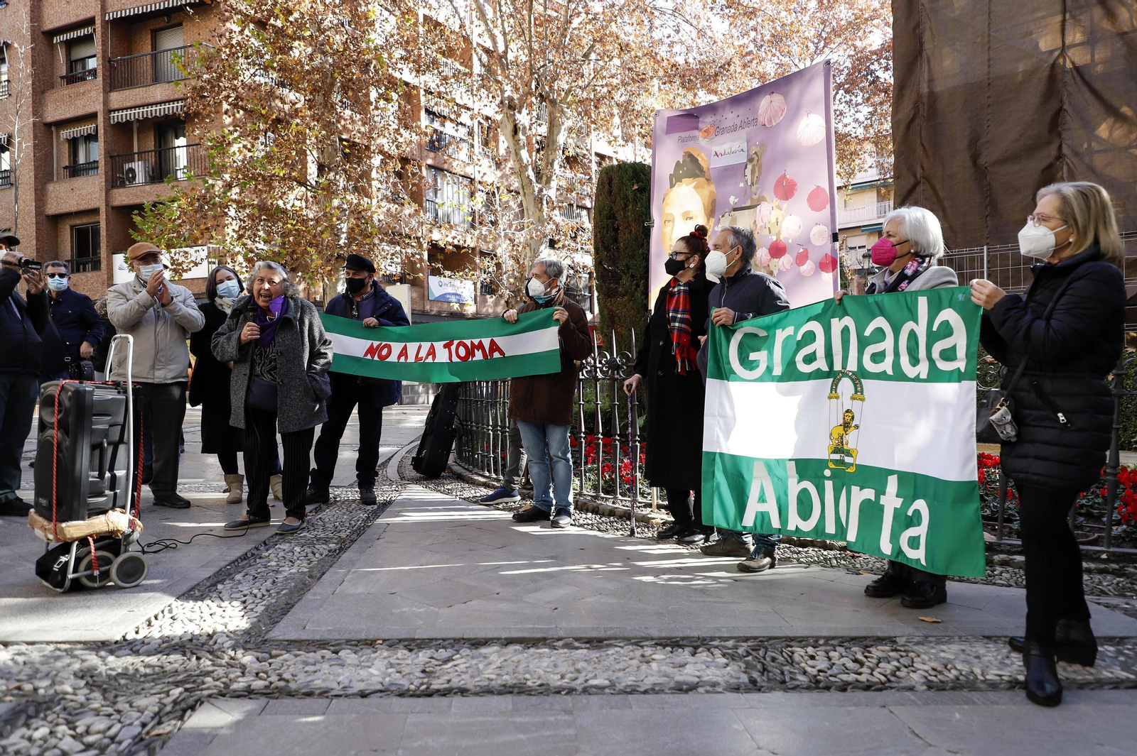Granada Abierta celebra su acto alternativo a la Toma en honor a la Mariana