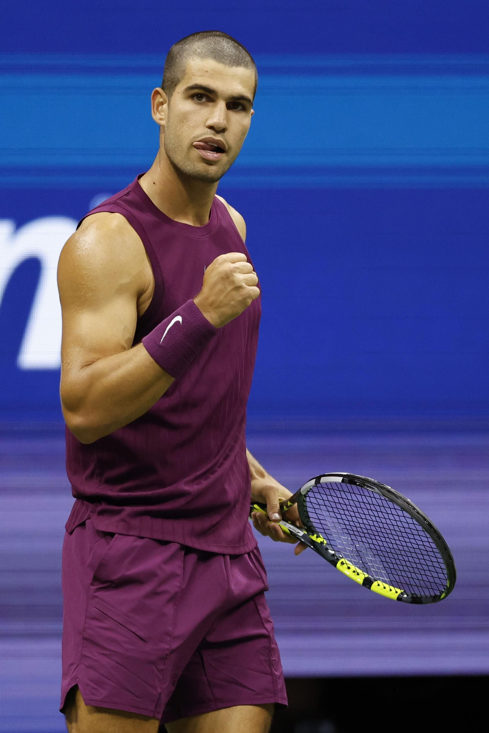 Las fotos del demoledor Alcaraz en la segunda ronda del US Open