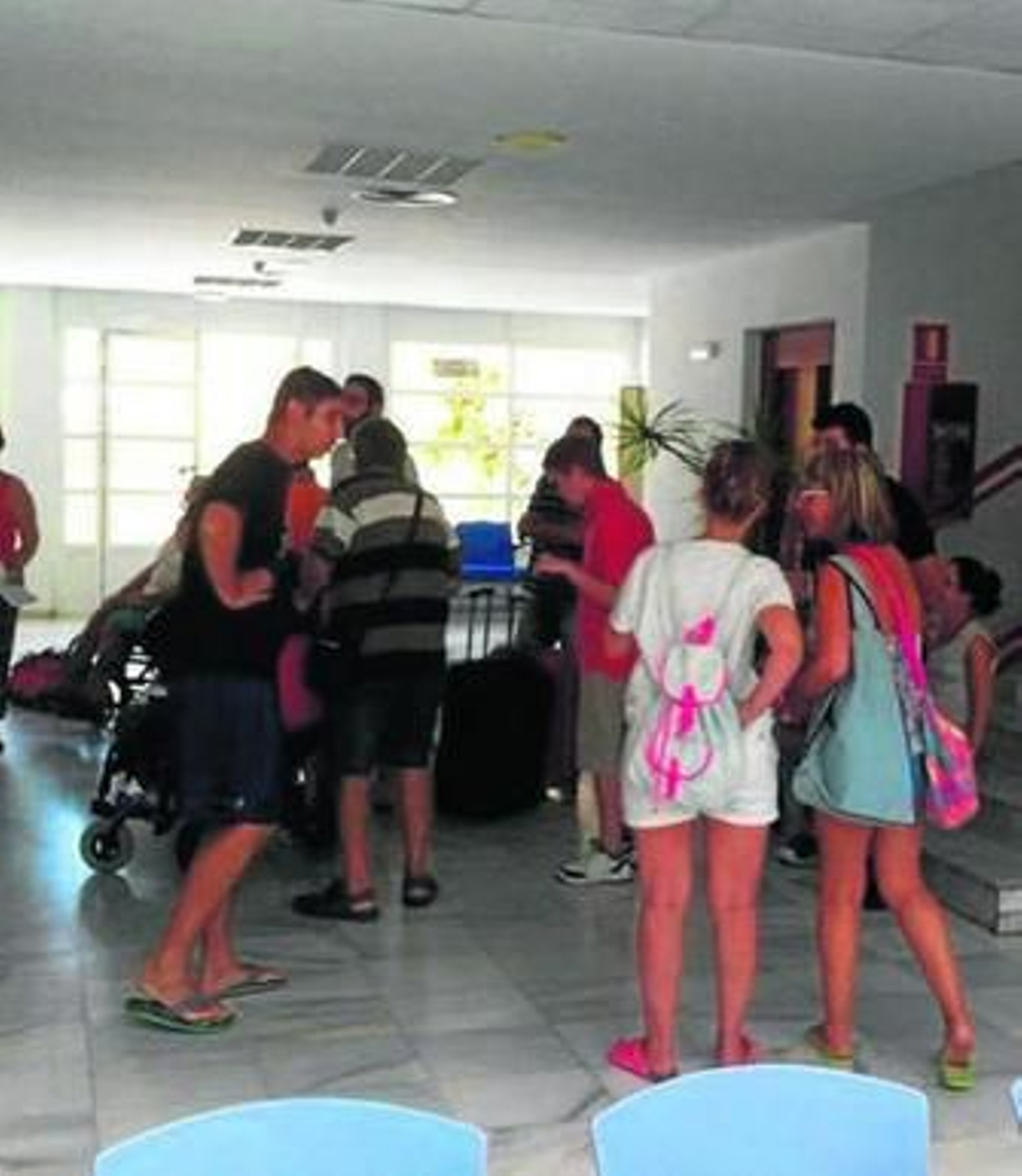 Llegada de los chavales al albergue almeriense.