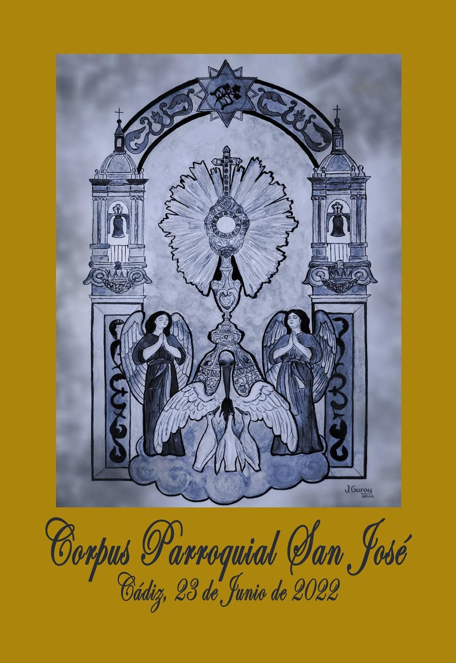 Cartel del Corpus de la parroquia de  San José 2022