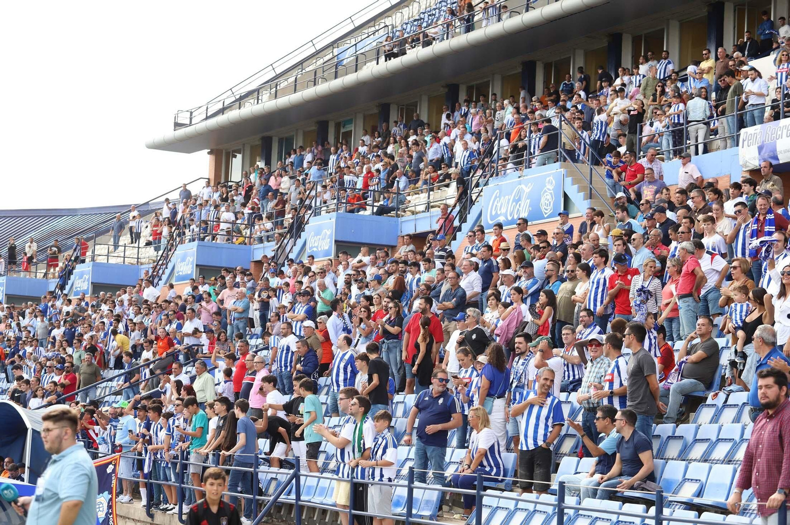 Ambiente esta temporada en el estadio Nuevo Colombino.