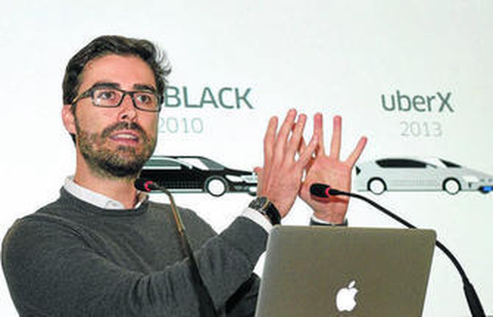 Carles Lloret, director general de Uber para Europa Sur, ayer en Santander.