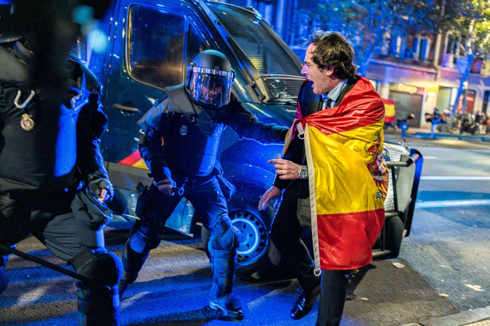 Una de las protestas en Ferraz.