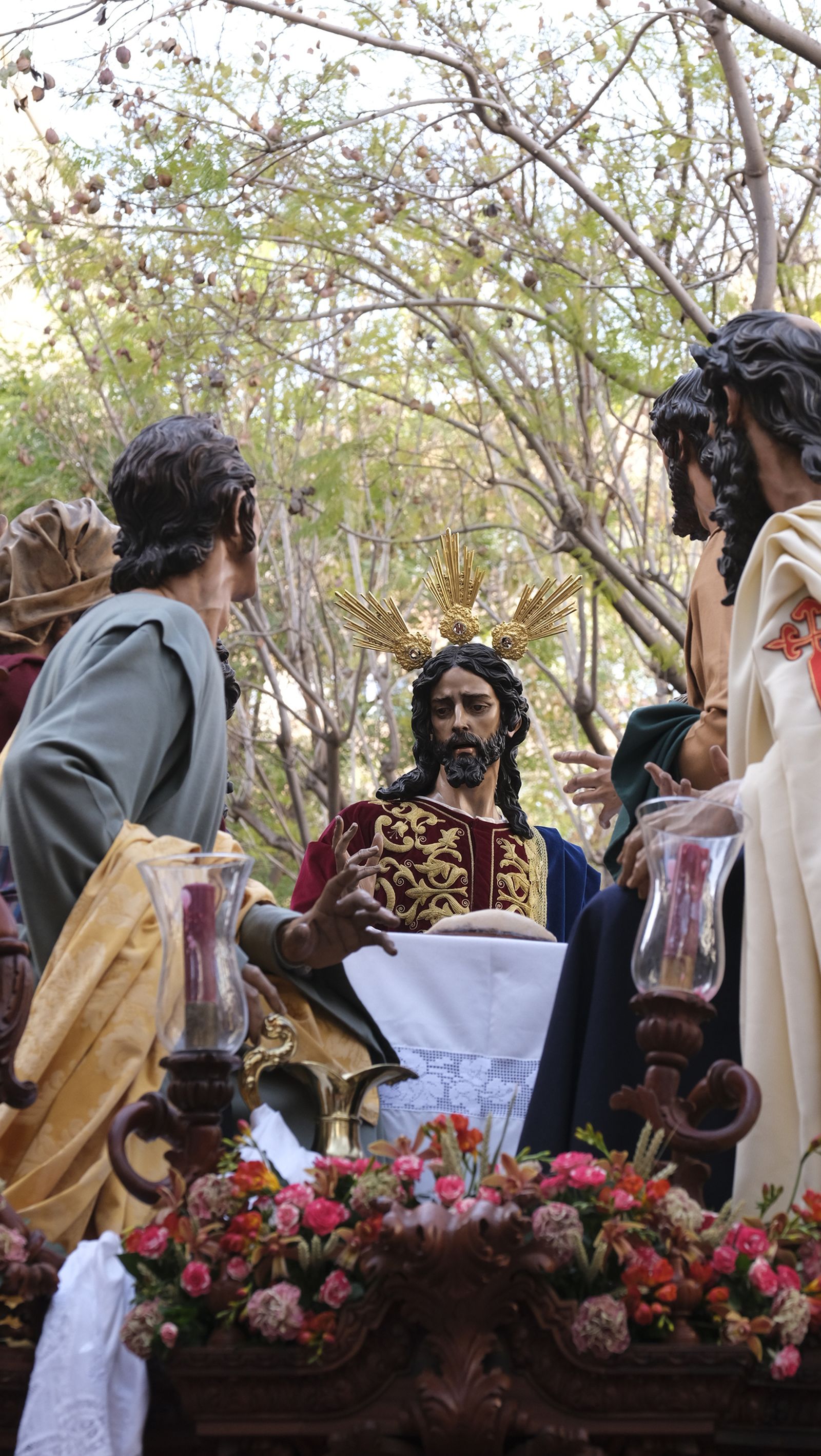 Fotogalería procesión de la Santa Cena. Semana Santa de Almería 2022.