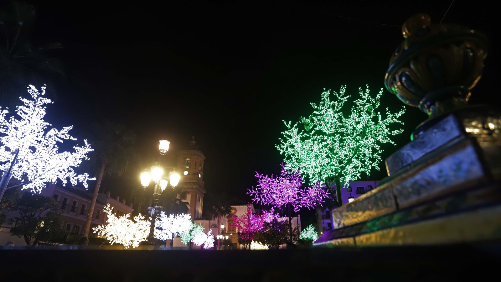 Fotos del encendido del alumbrado navideño en Algeciras