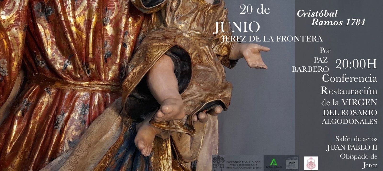 Presentación de la restauración de la Virgen del Rosario de Algodonales