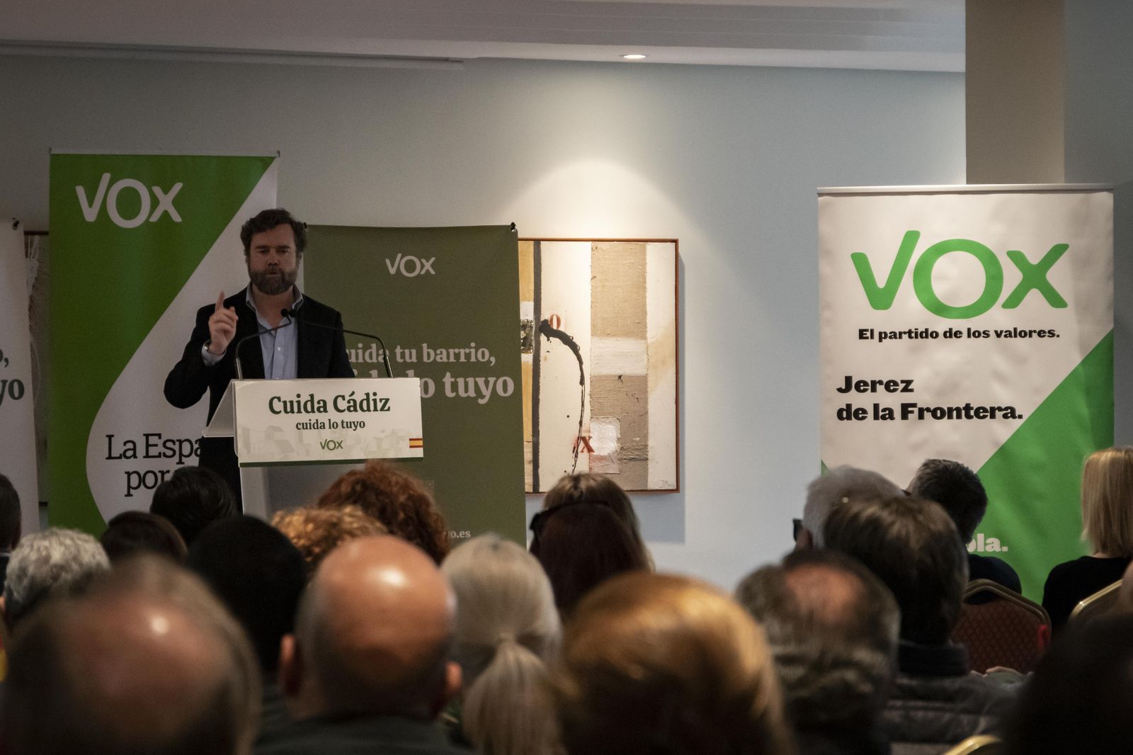 Espinosa de los Monteros, en un mitin de Vox en Jerez