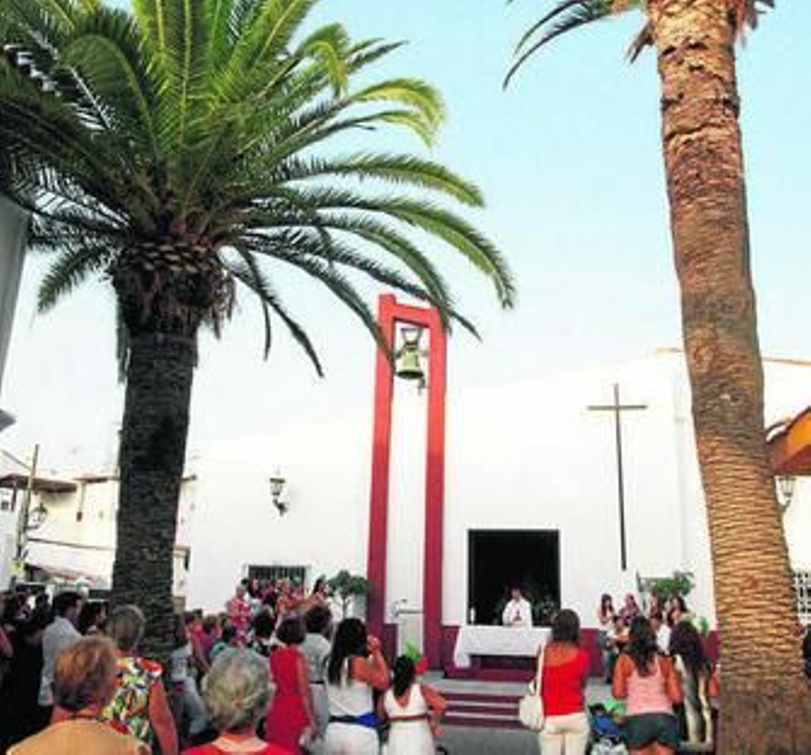 Misa en honor al patrón San Bernardo Abad, ayer.