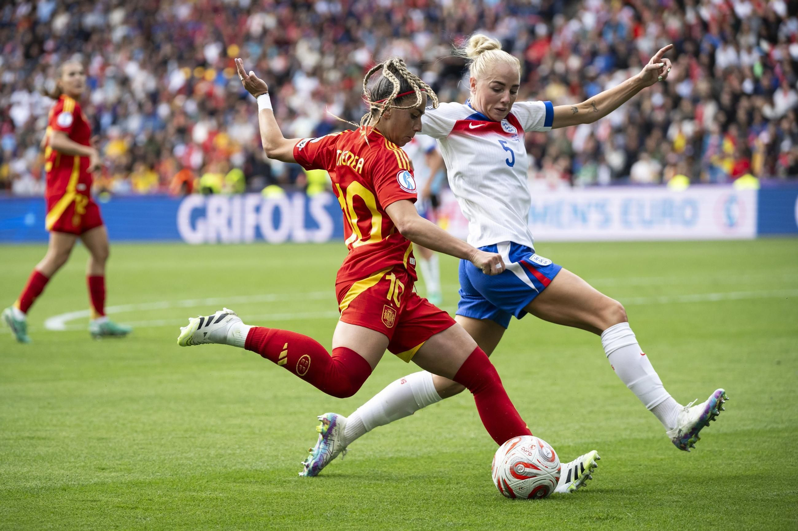 Las mejores imágenes de la final España - Inglaterra de la Eurocopa femenina