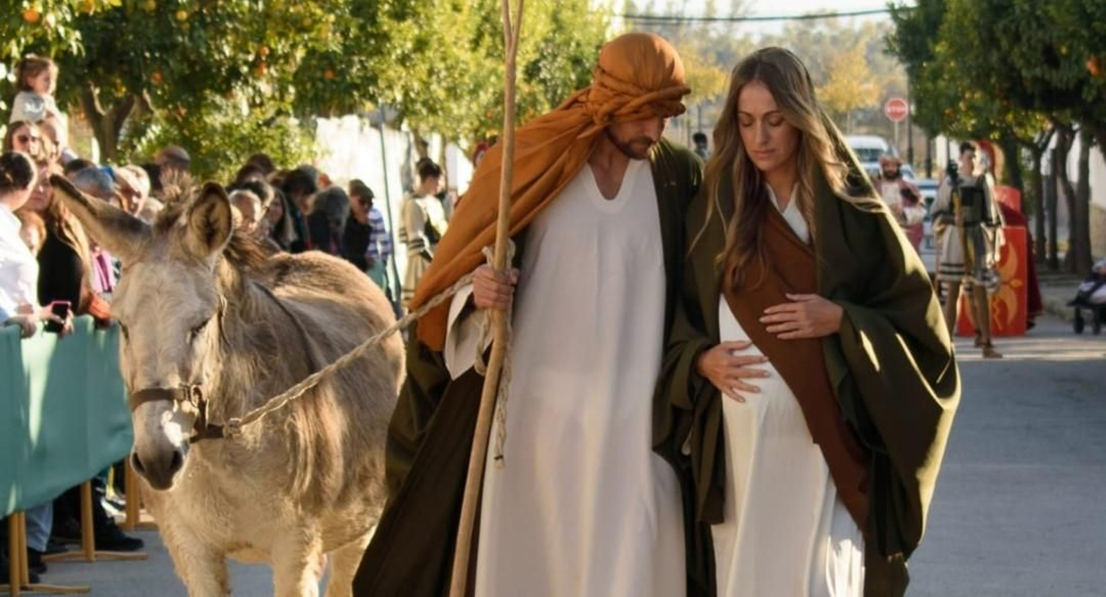 Una de las escenas del Belén Viviente de Coto de Bornos