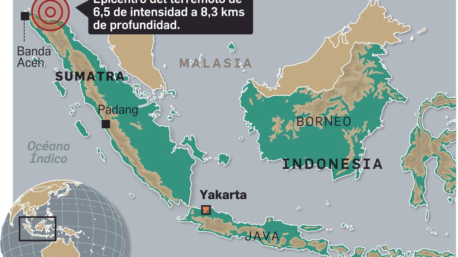 Infografía del terremoto