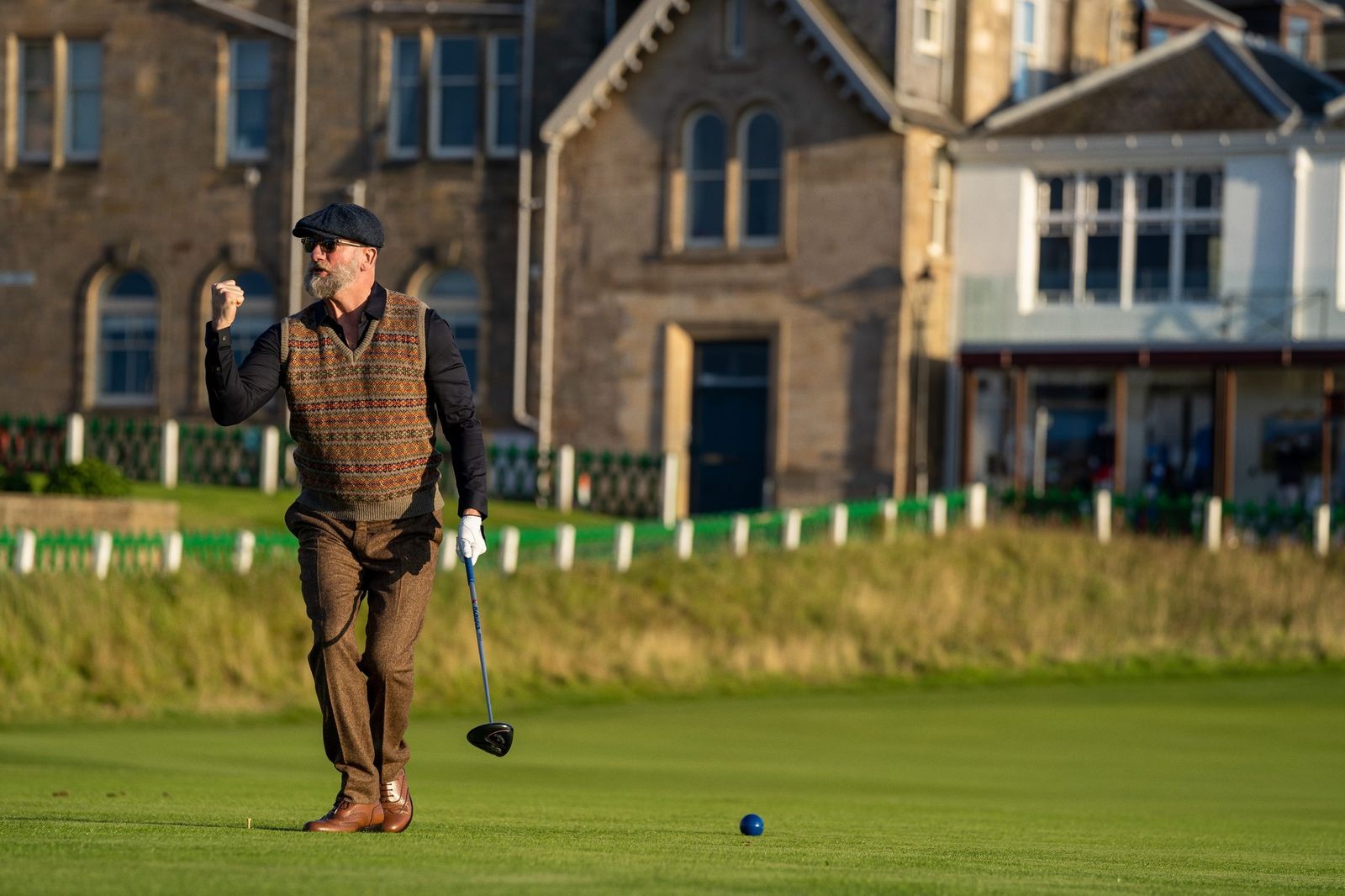 Graham en el campo de golf