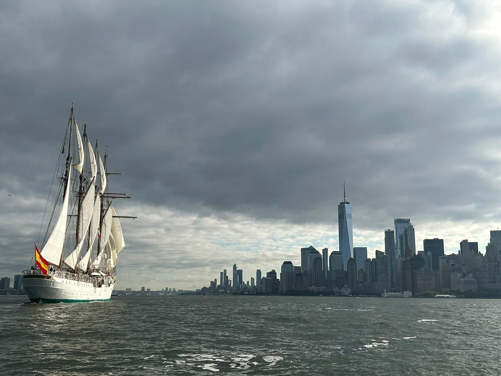 Las imágenes del la llegada del buque 'Juan Sebastián de Elcano' a Nueva York