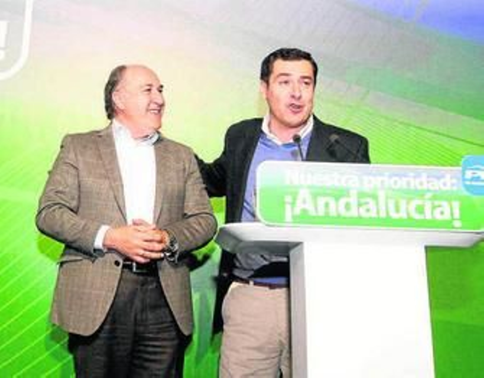 El alcalde de Algeciras junto al presidente del PP andaluz.