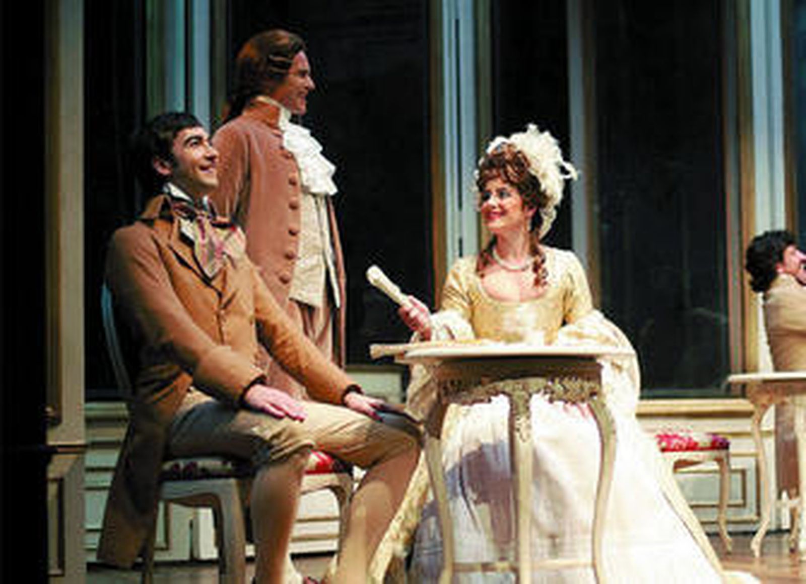 El escenario en que se desarrolla 'La comedia nueva' se inspira en los cafés de corte italiano del siglo XVIII.