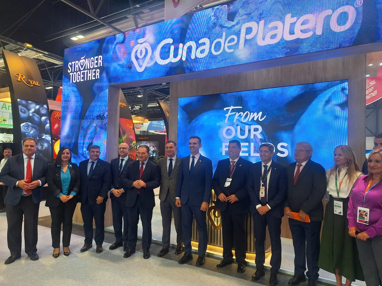 Imágenes de la participación de Huelva en la primera jornada de Fruit Attraction 2024