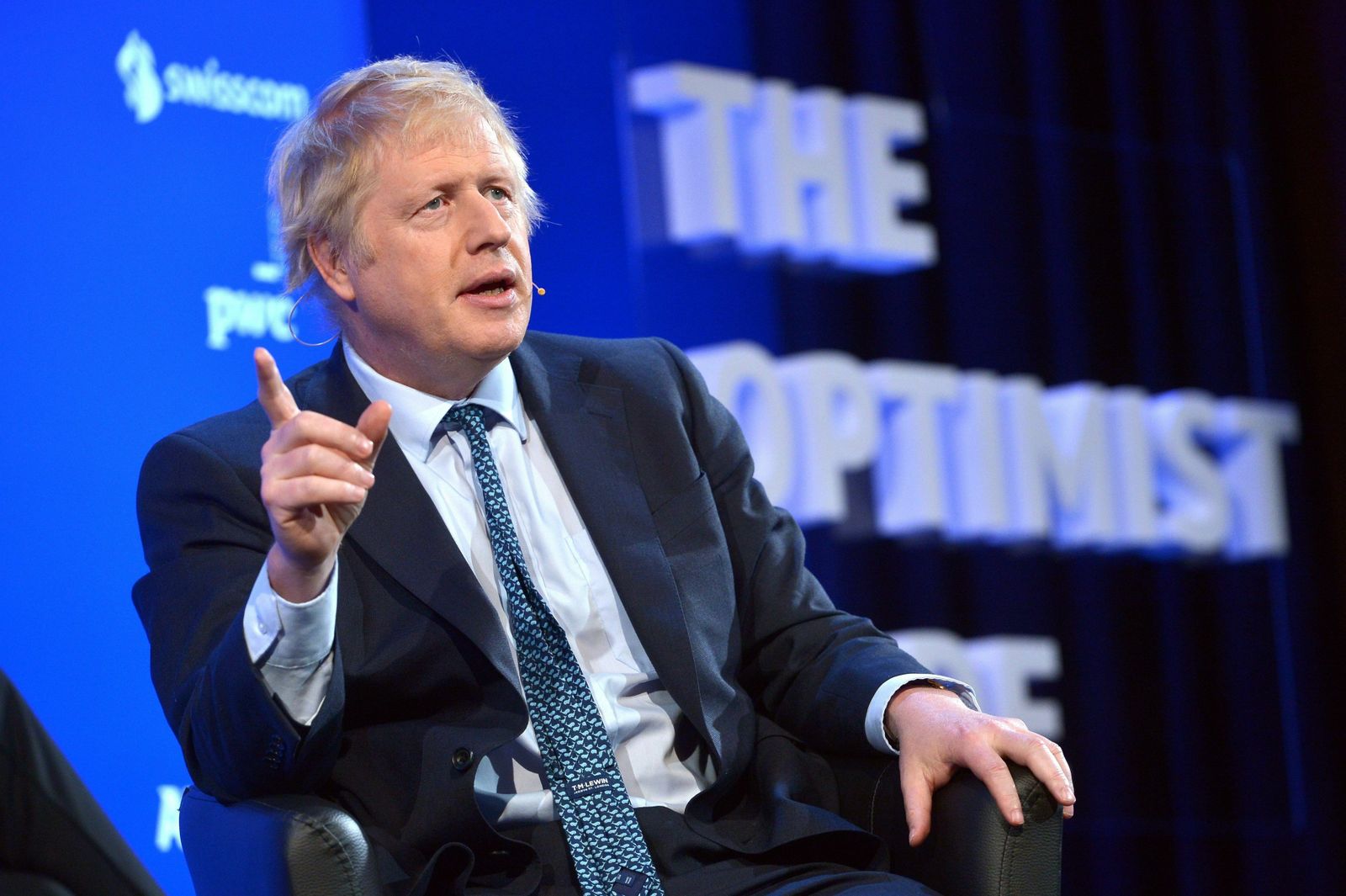 El conservador Boris Johnson, ex alcalde de Londres y ferviente partidario de un 'Brexit' duro, durante un foro económico celebrado en Suiza el pasado mayo.